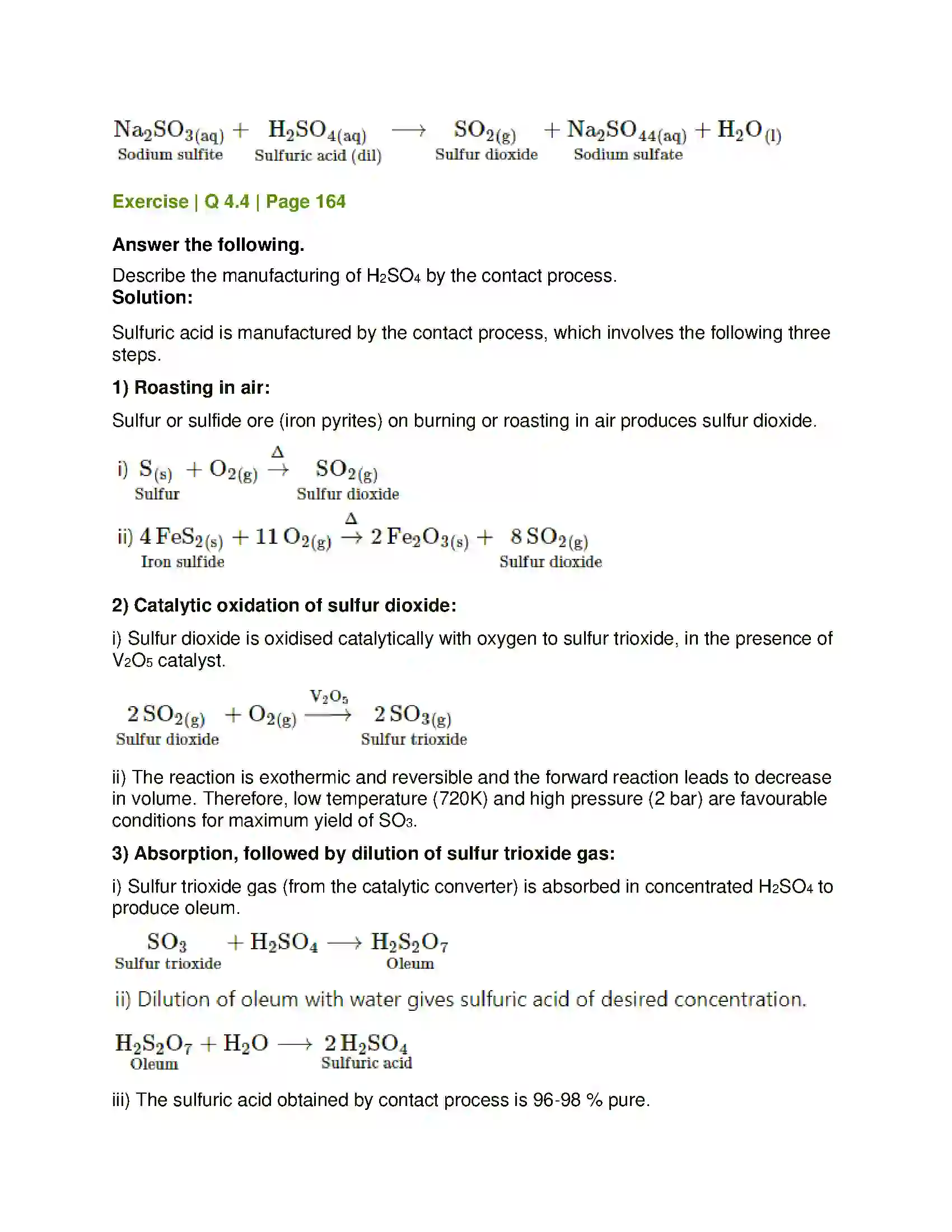 Maharashtra Board Class 12th Chemistry Elements of Groups 16, 17 and 18 Solution 22