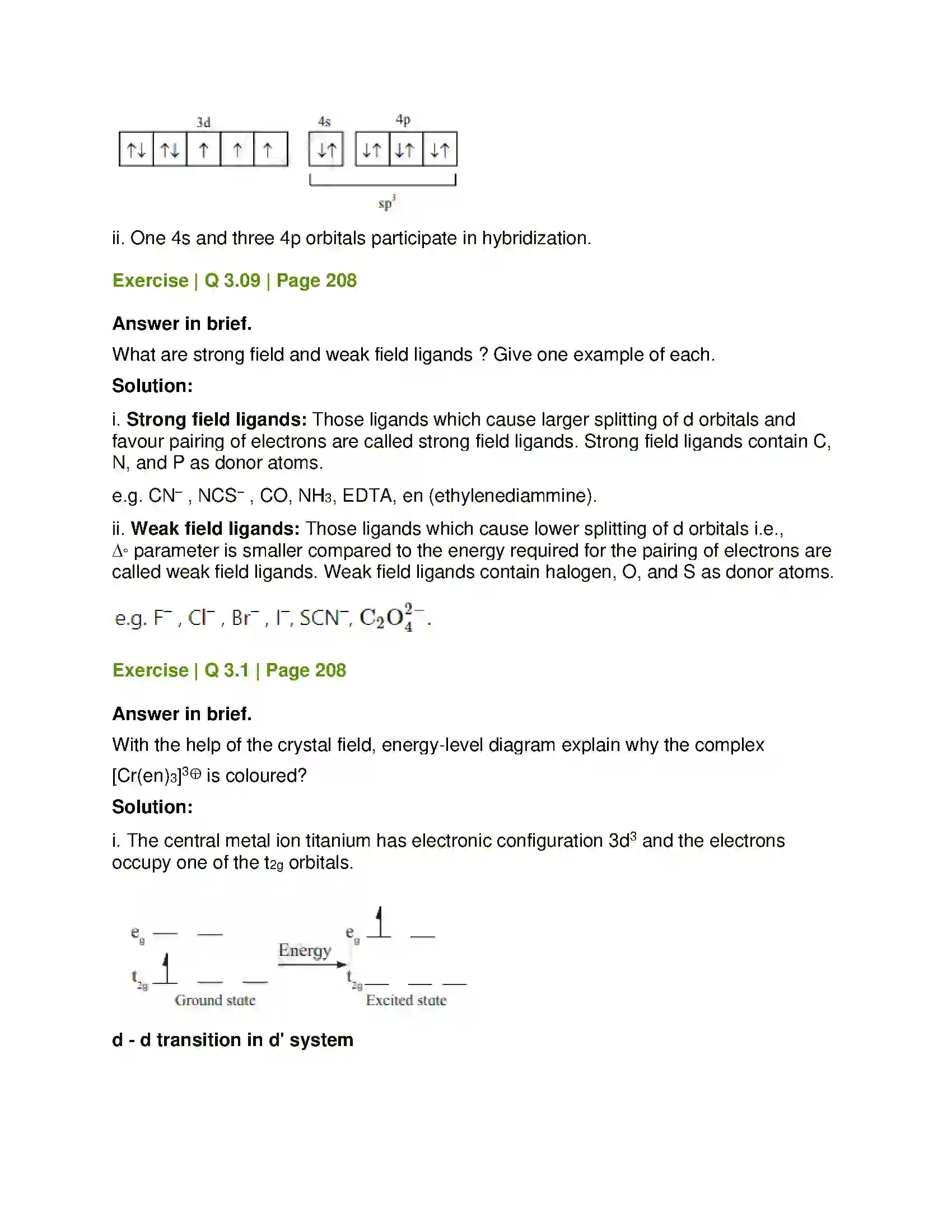 Maharashtra Board Class 12th Chemistry Coordination Compounds Solution 8