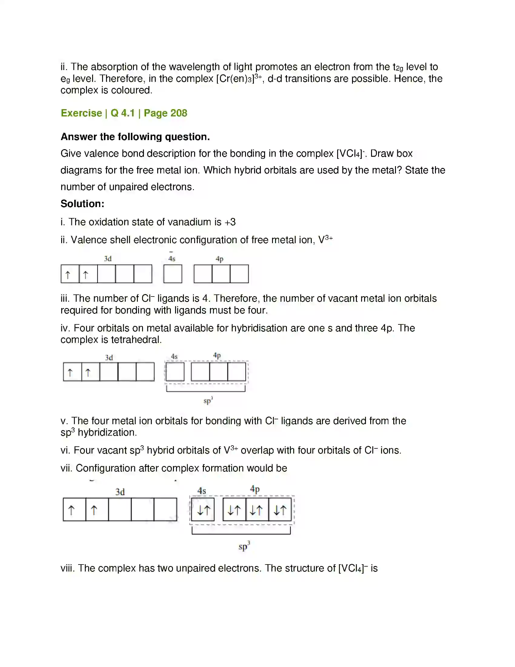 Maharashtra Board Class 12th Chemistry Coordination Compounds Solution 9