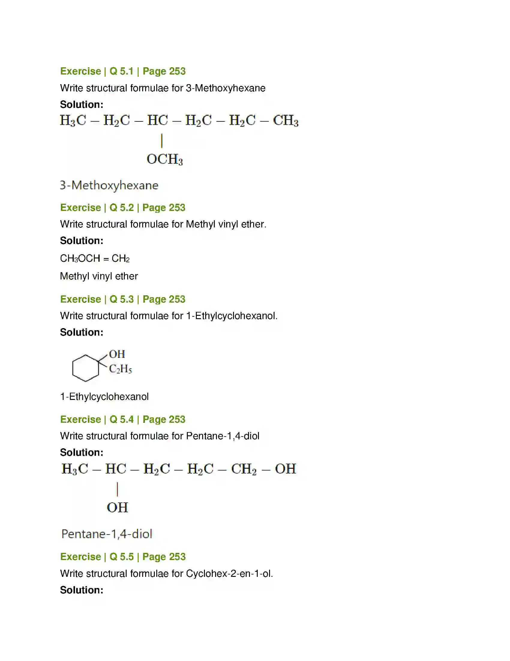 Maharashtra Board Class 12th Chemistry Alcohols, Phenols and Ethers Solution 10