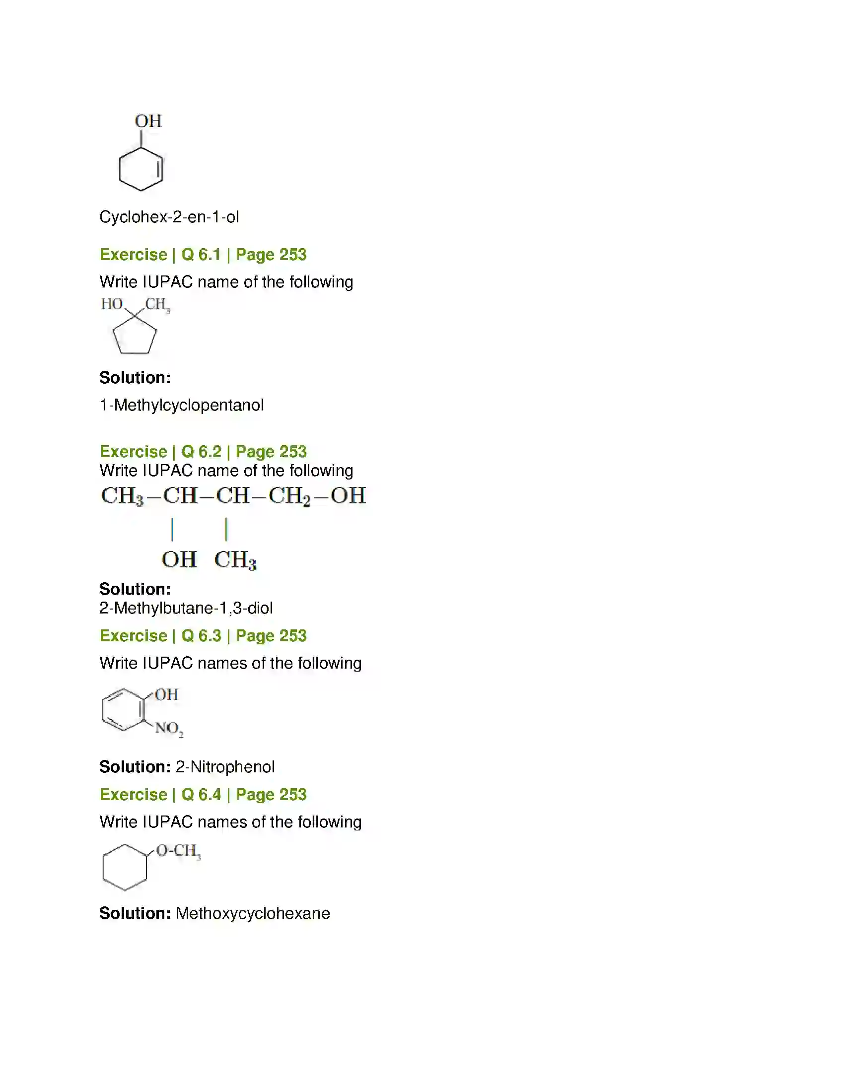 Maharashtra Board Class 12th Chemistry Alcohols, Phenols and Ethers Solution 11