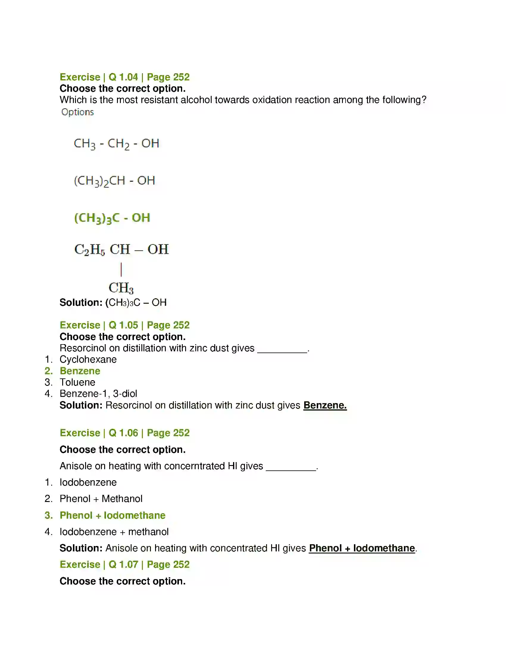 Maharashtra Board Class 12th Chemistry Alcohols, Phenols and Ethers Solution 2