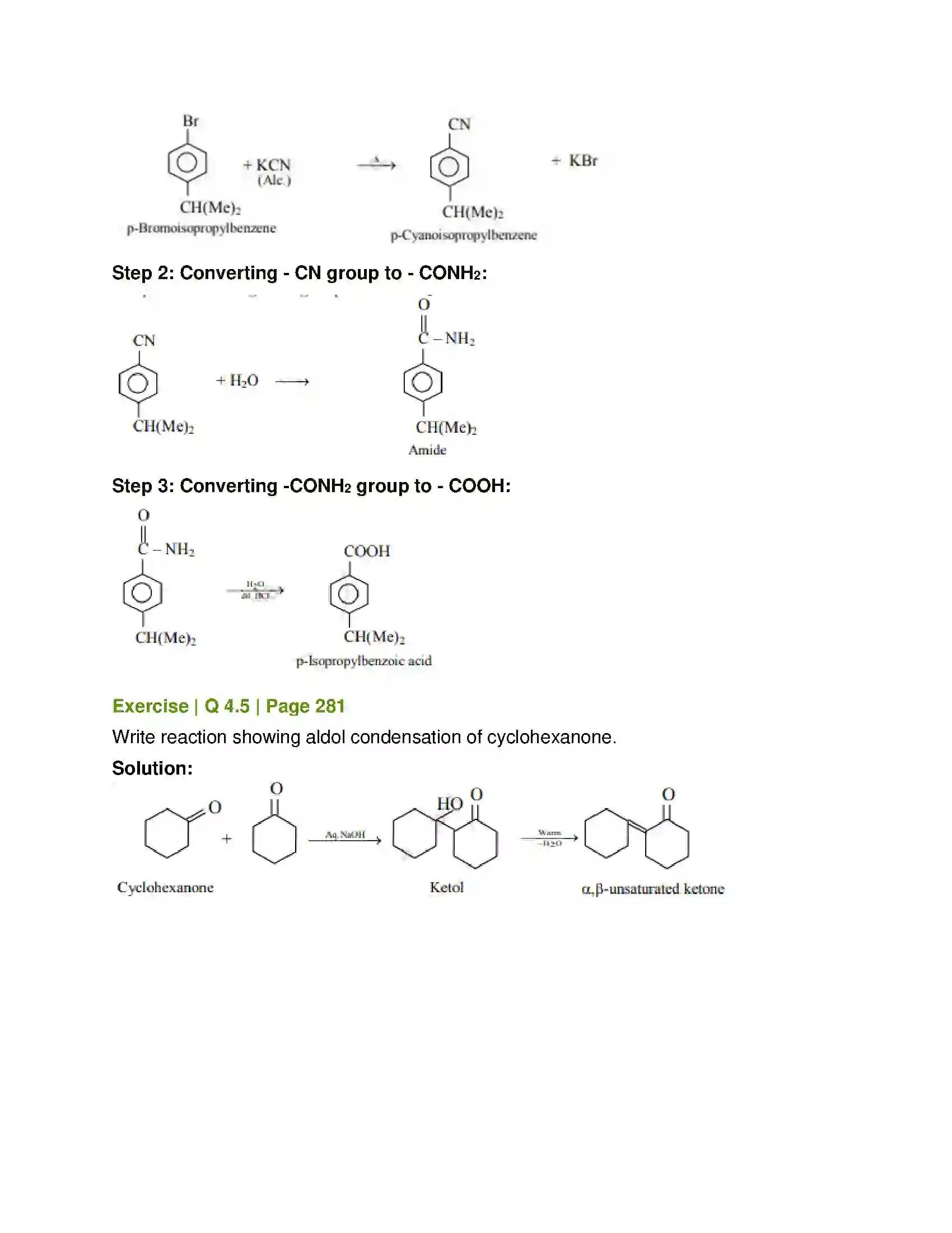 Maharashtra Board Class 12th Chemistry Aldehydes, Ketones and Carboxylic acids Solution 11