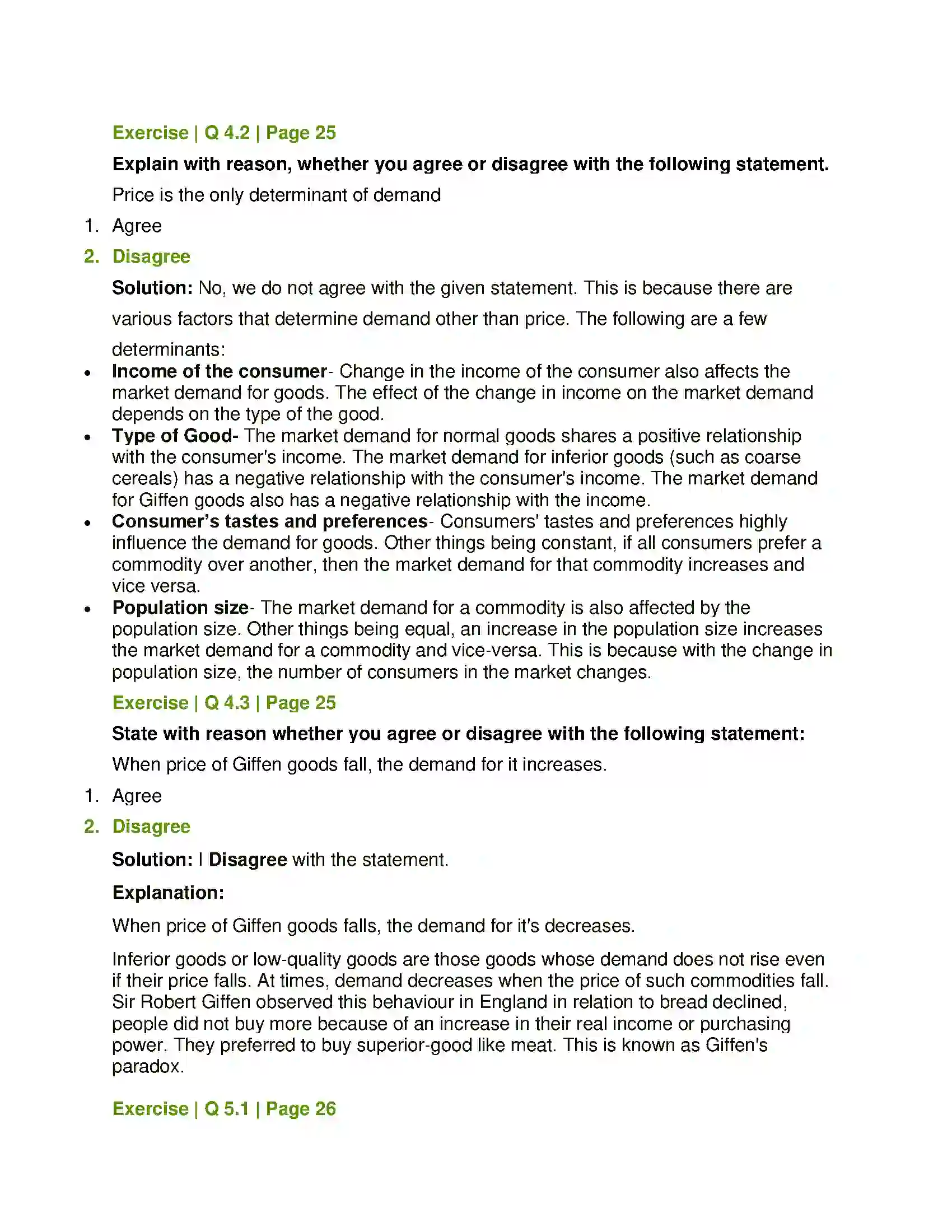 Maharashtra Board Class 12th Economics Demand Analysis Solution 6