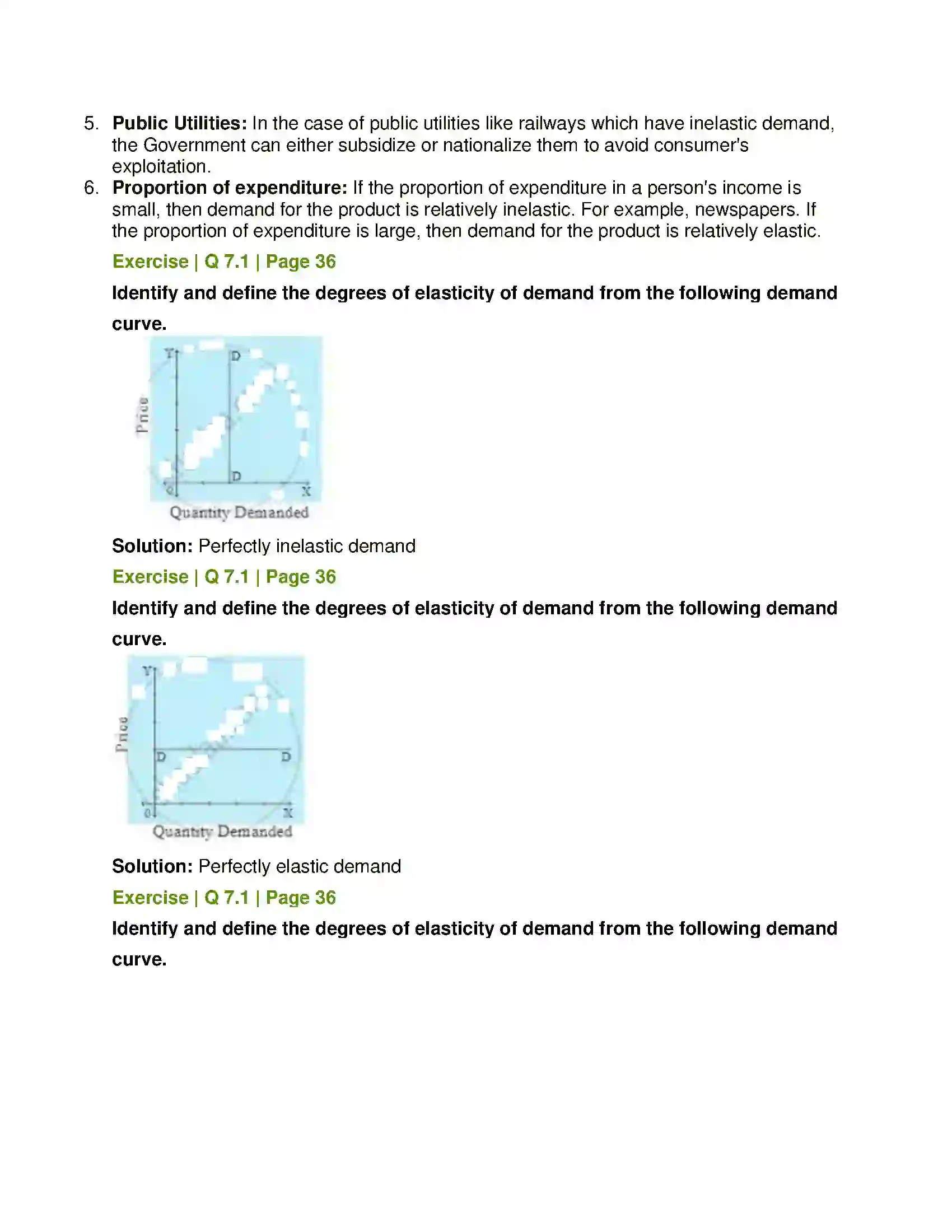 Maharashtra Board Class 12th Economics Elasticity of Demand Solution 10