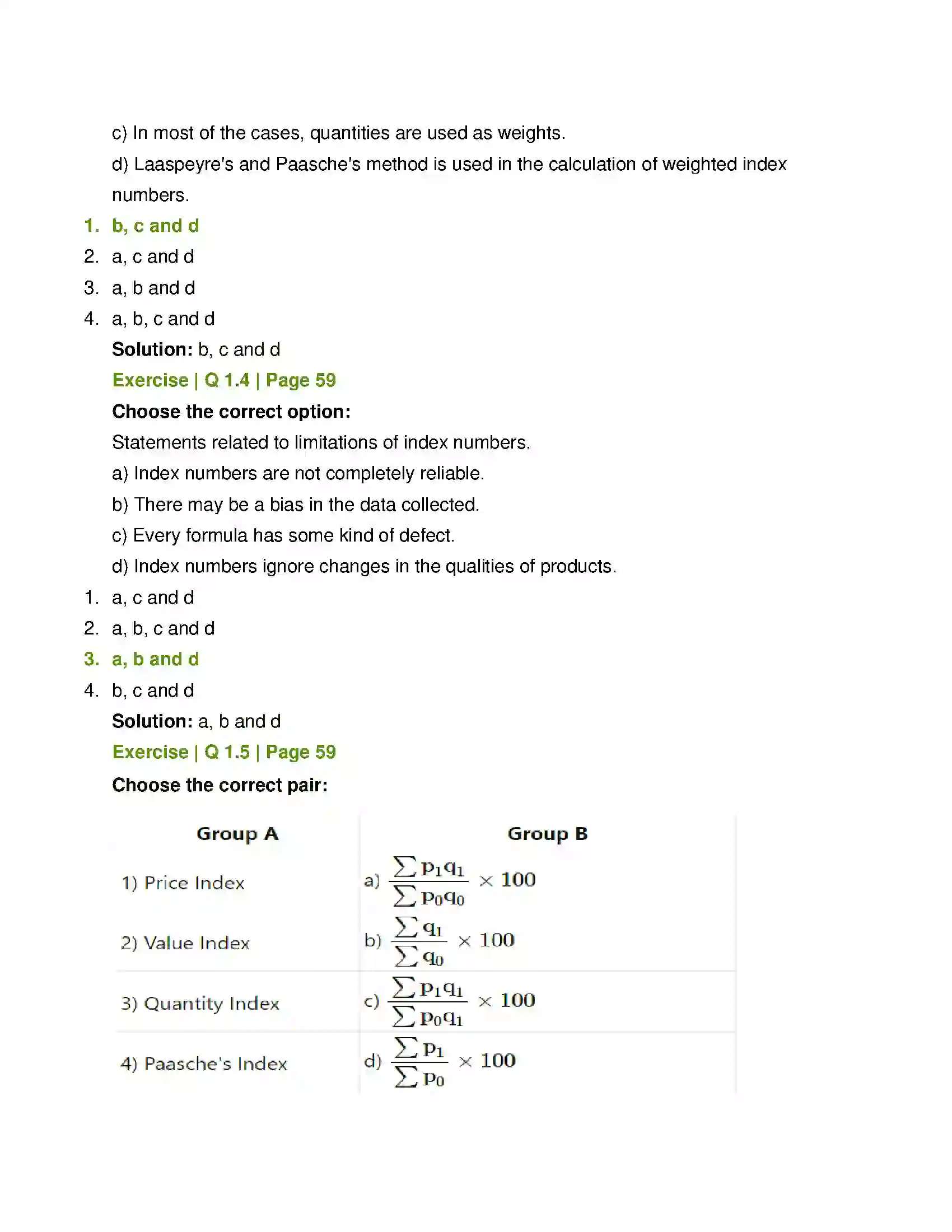 Maharashtra Board Class 12th Economics Index Numbers Solution 2