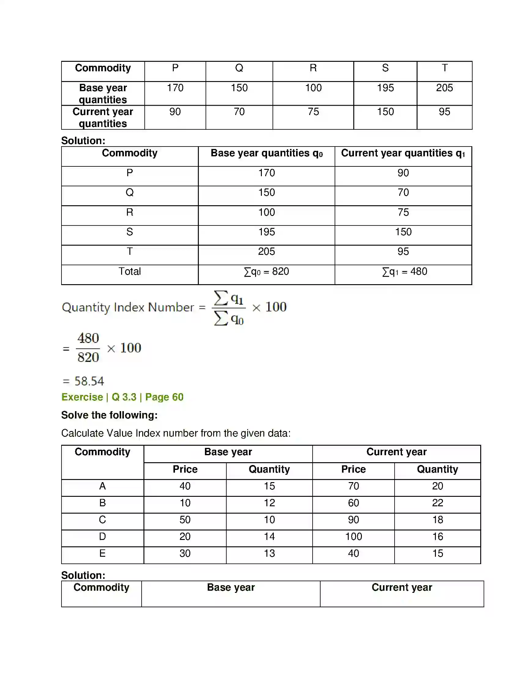 Maharashtra Board Class 12th Economics Index Numbers Solution 5