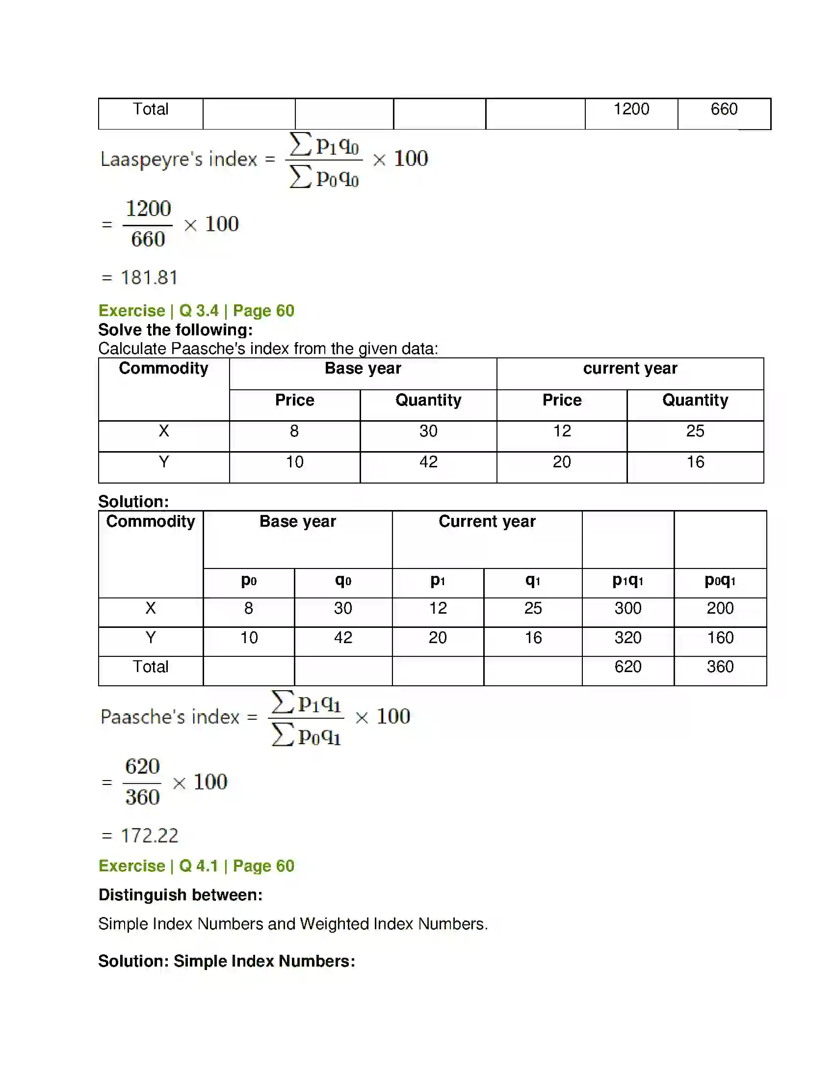 Maharashtra Board Class 12th Economics Index Numbers Solution 7