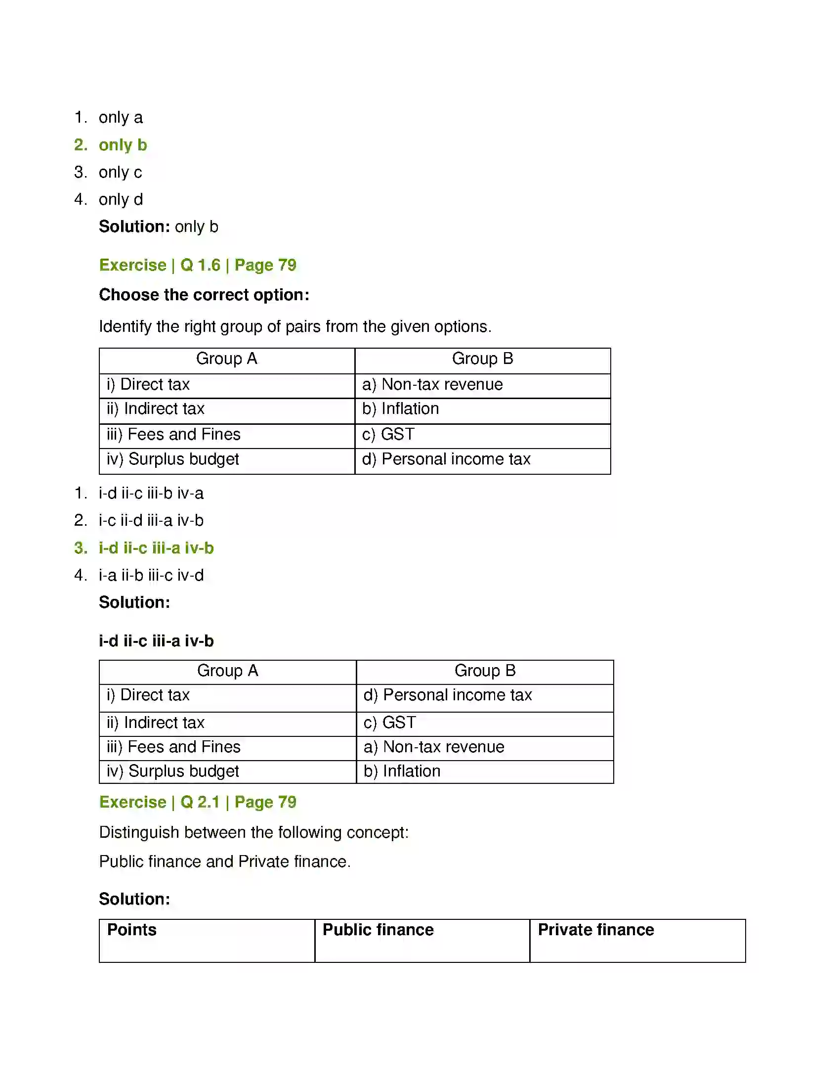 Maharashtra Board Class 12th Economics Public Finance in India Solution 3