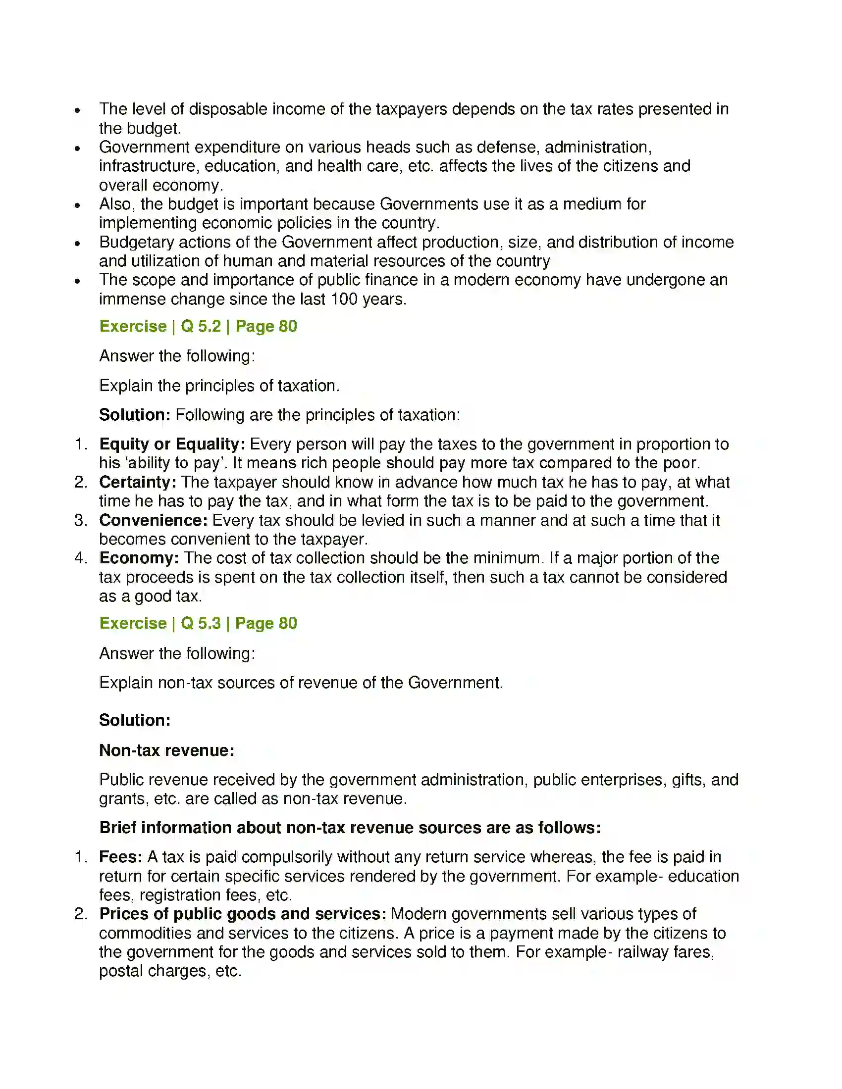 Maharashtra Board Class 12th Economics Public Finance in India Solution 9