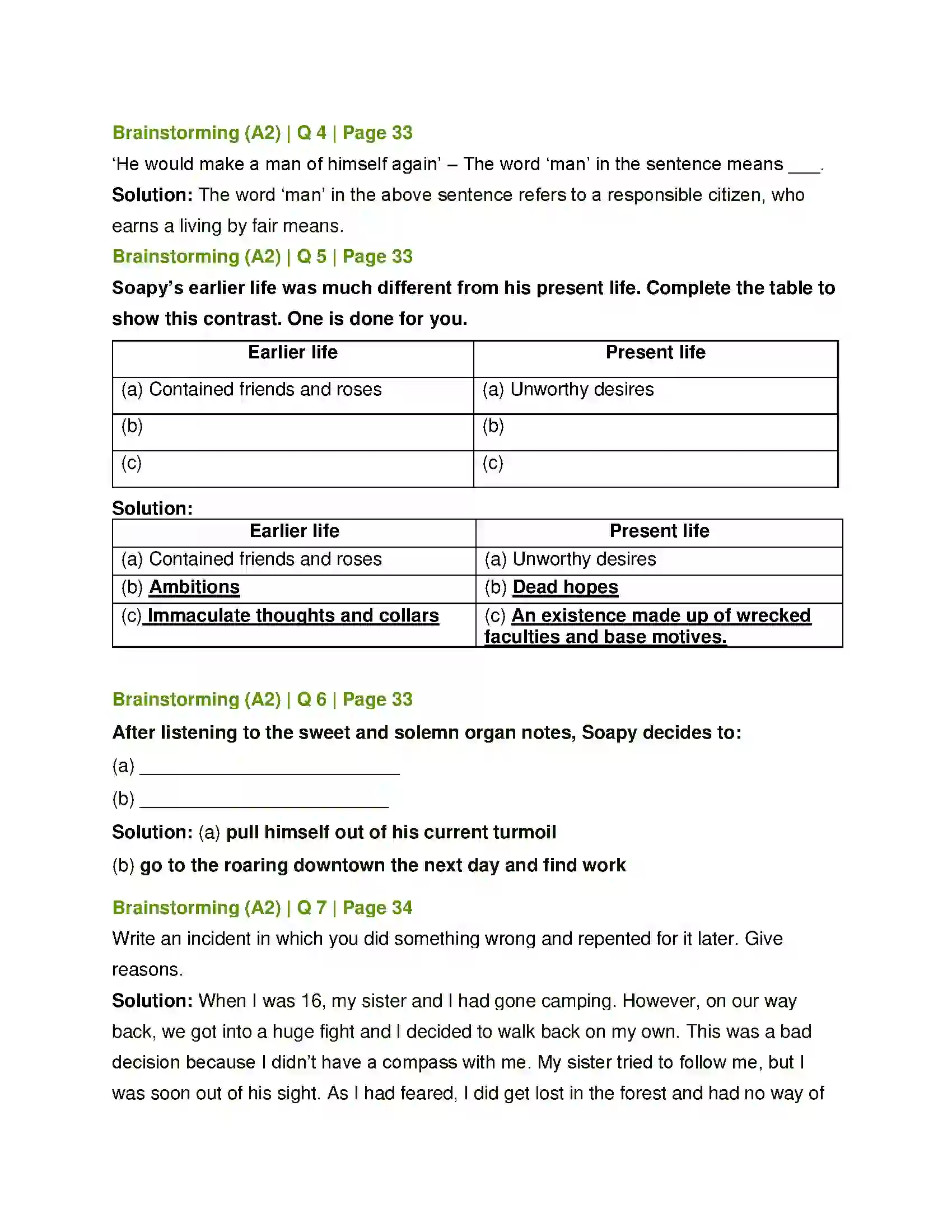 Maharashtra Board Class 12th English The Cop and the Anthem Solution 6