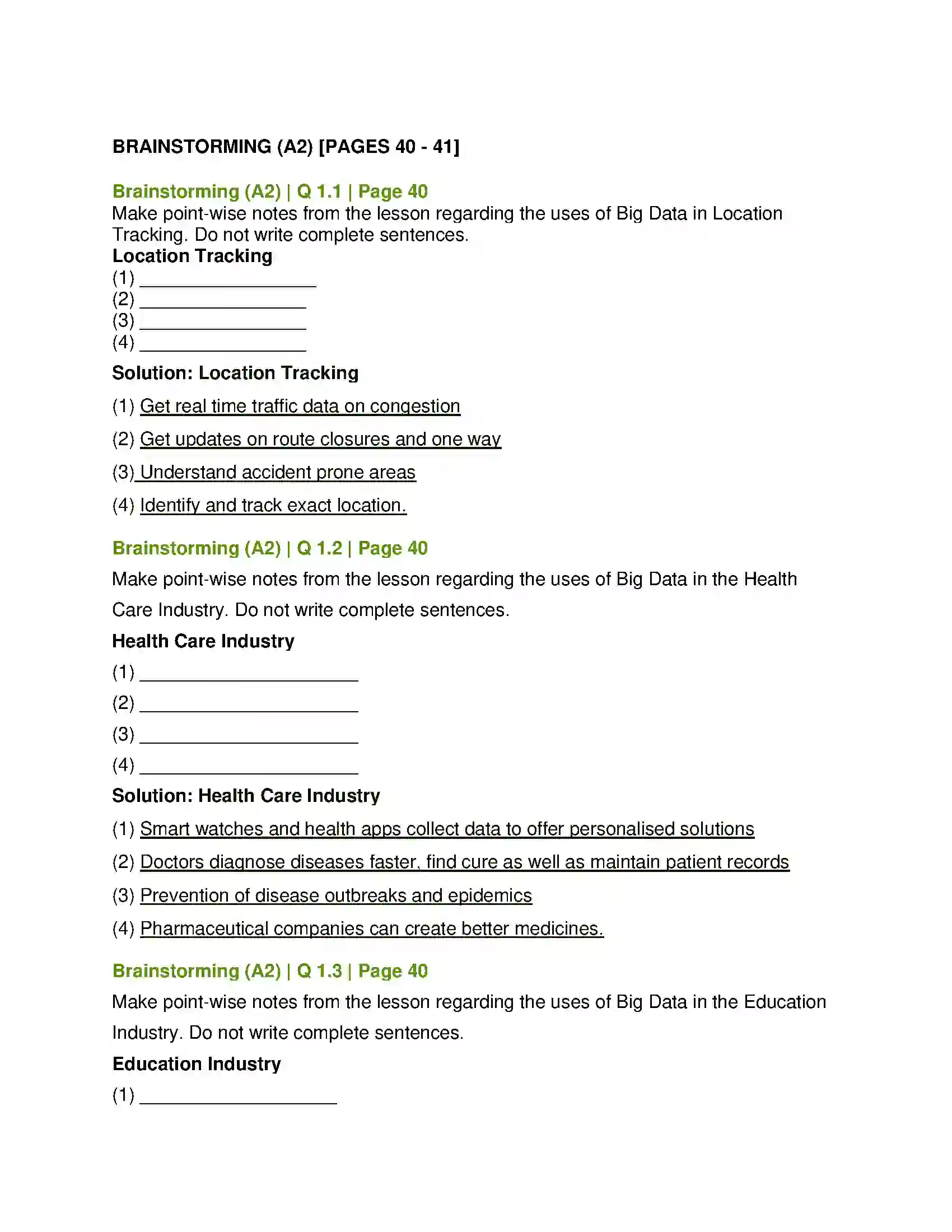 Maharashtra Board Class 12th English Big Data-Big Insights Solution 3
