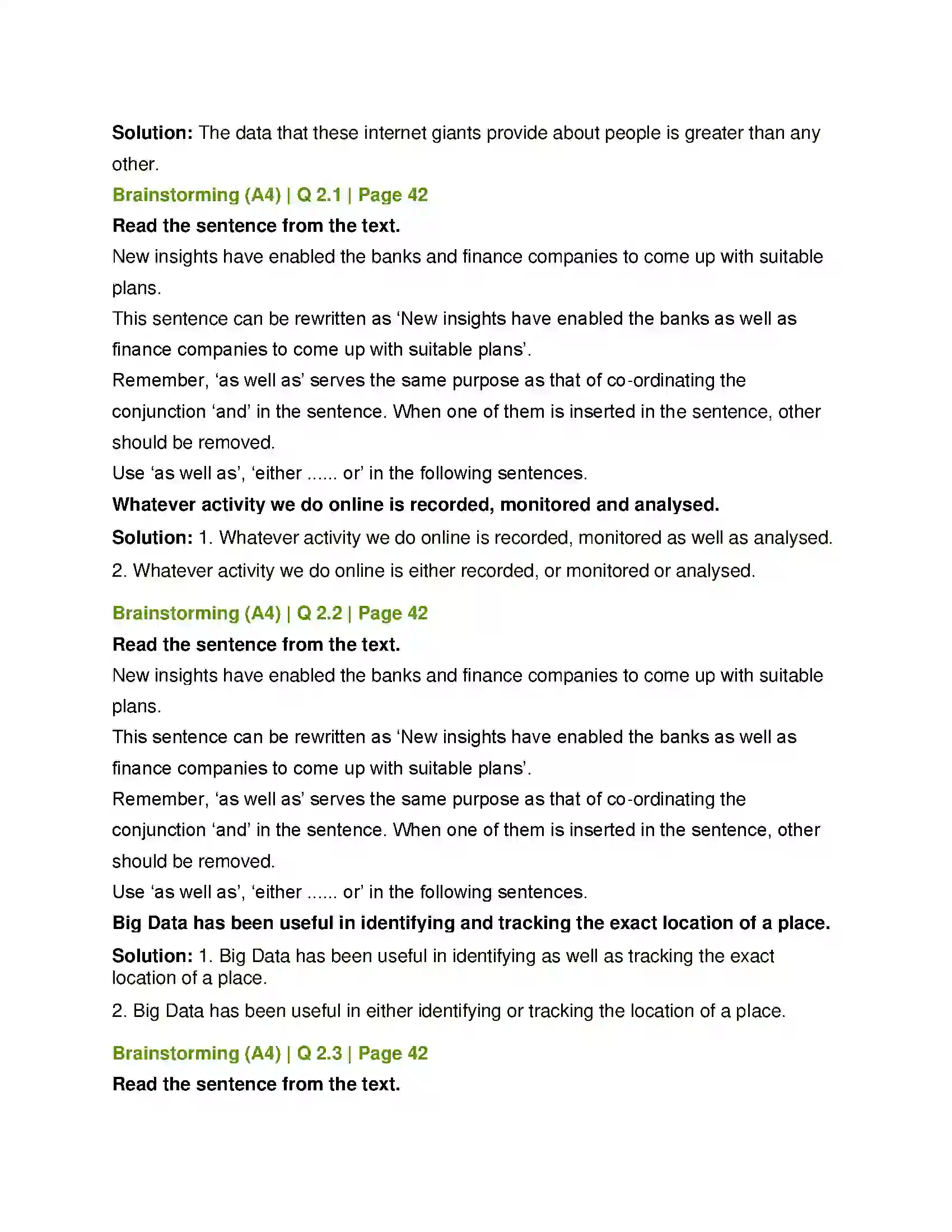 Maharashtra Board Class 12th English Big Data-Big Insights Solution 7