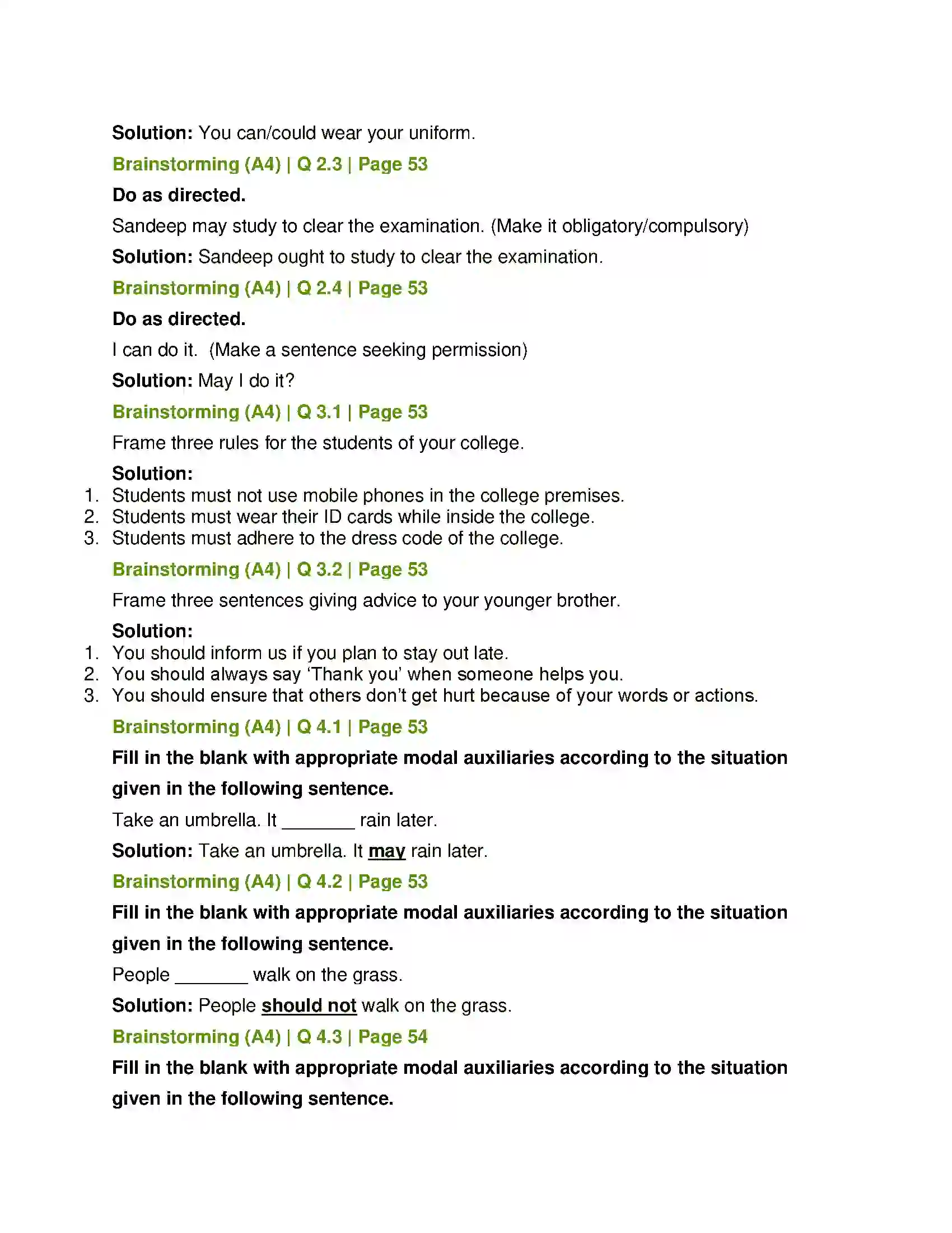 Maharashtra Board Class 12th English The New Dress Solution 10
