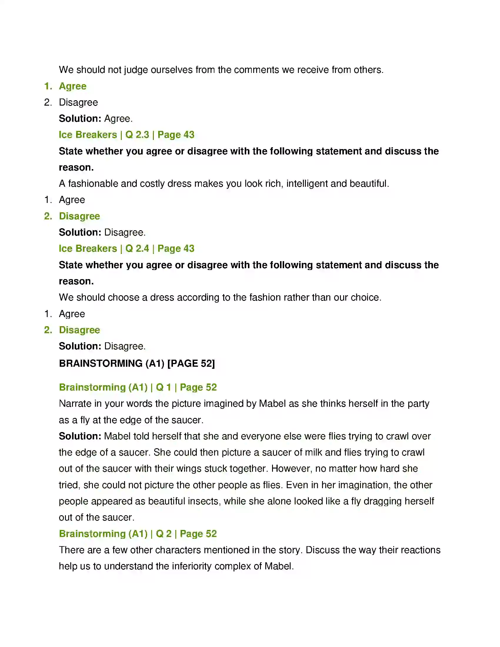 Maharashtra Board Class 12th English The New Dress Solution 3