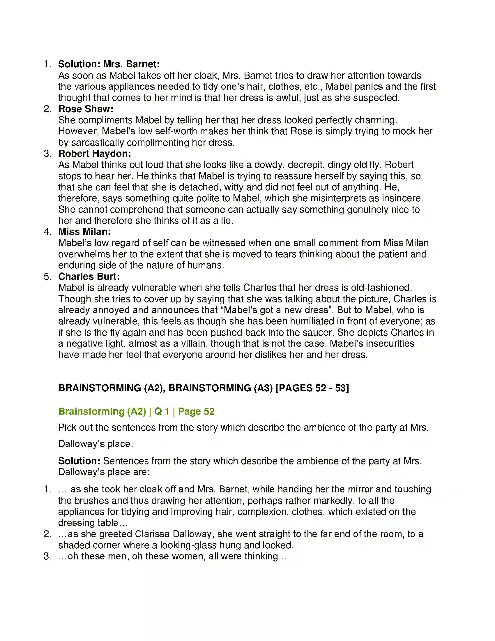 Maharashtra Board Class 12th English The New Dress Solution 4