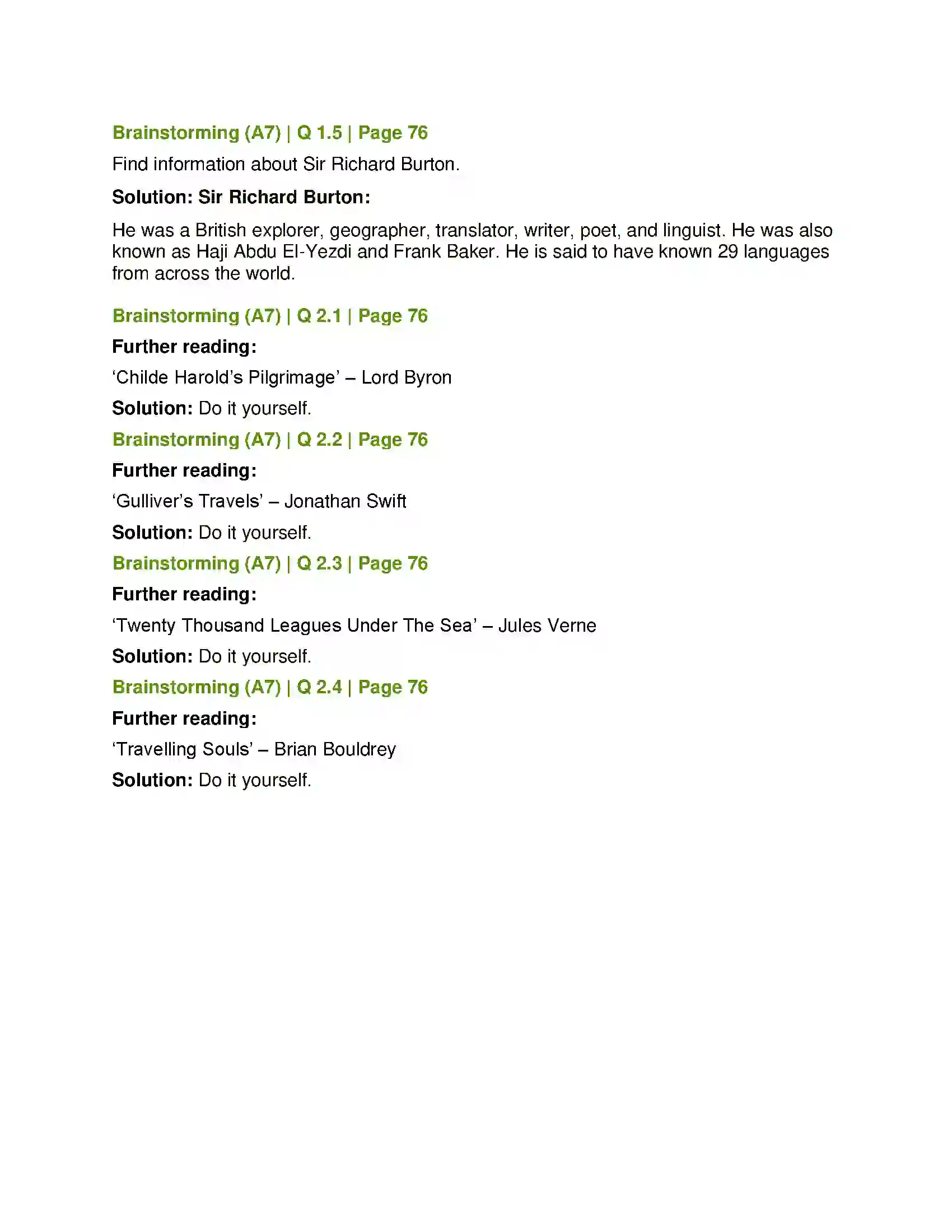 Maharashtra Board Class 12th English Why we Travel Solution 13