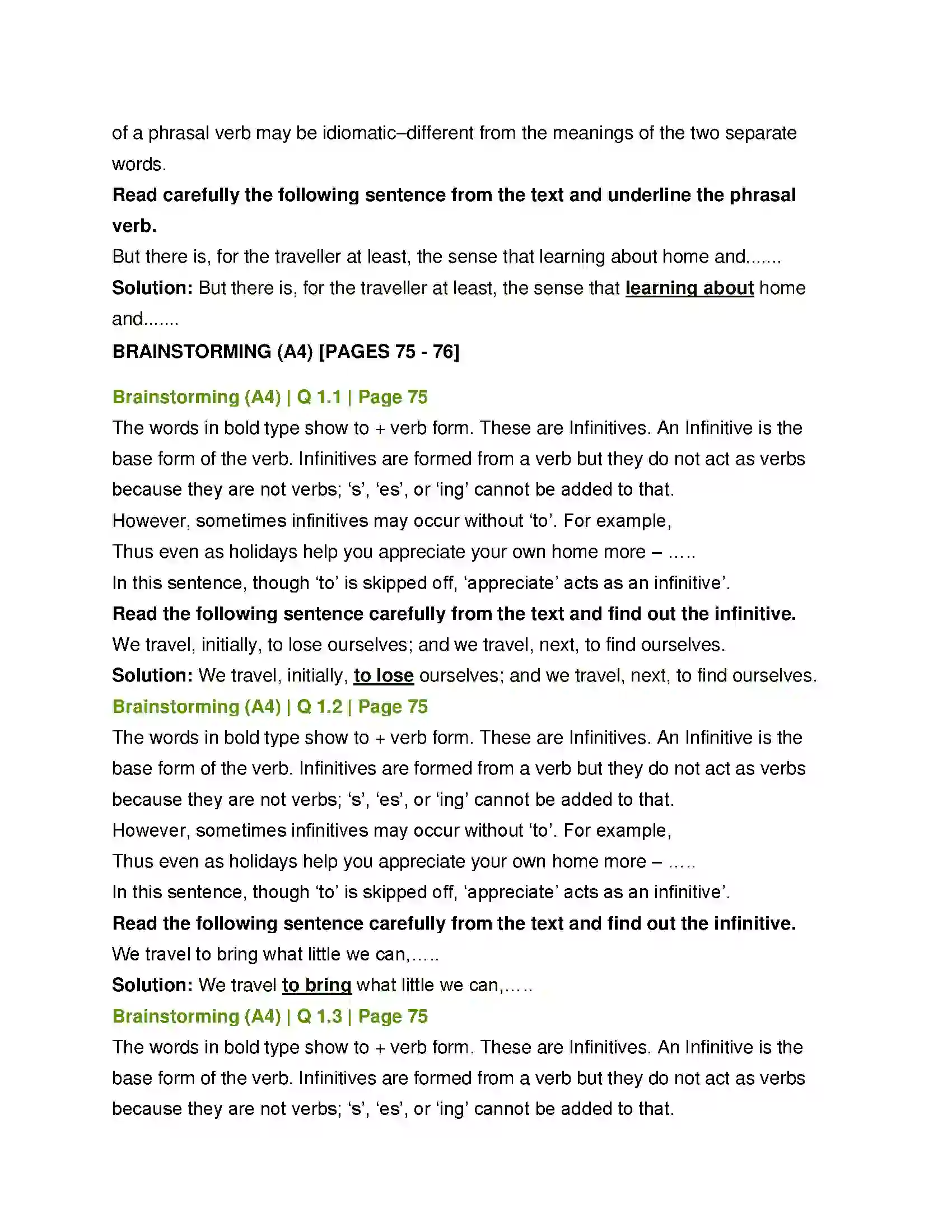 Maharashtra Board Class 12th English Why we Travel Solution 8