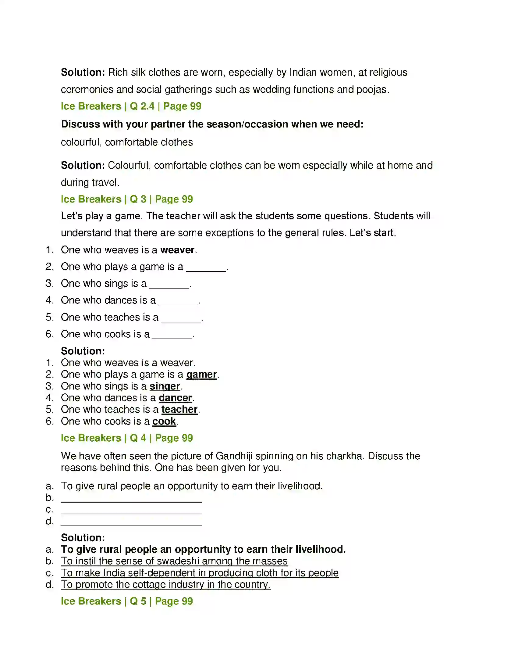 Maharashtra Board Class 12th English Indian Weavers Solution 2