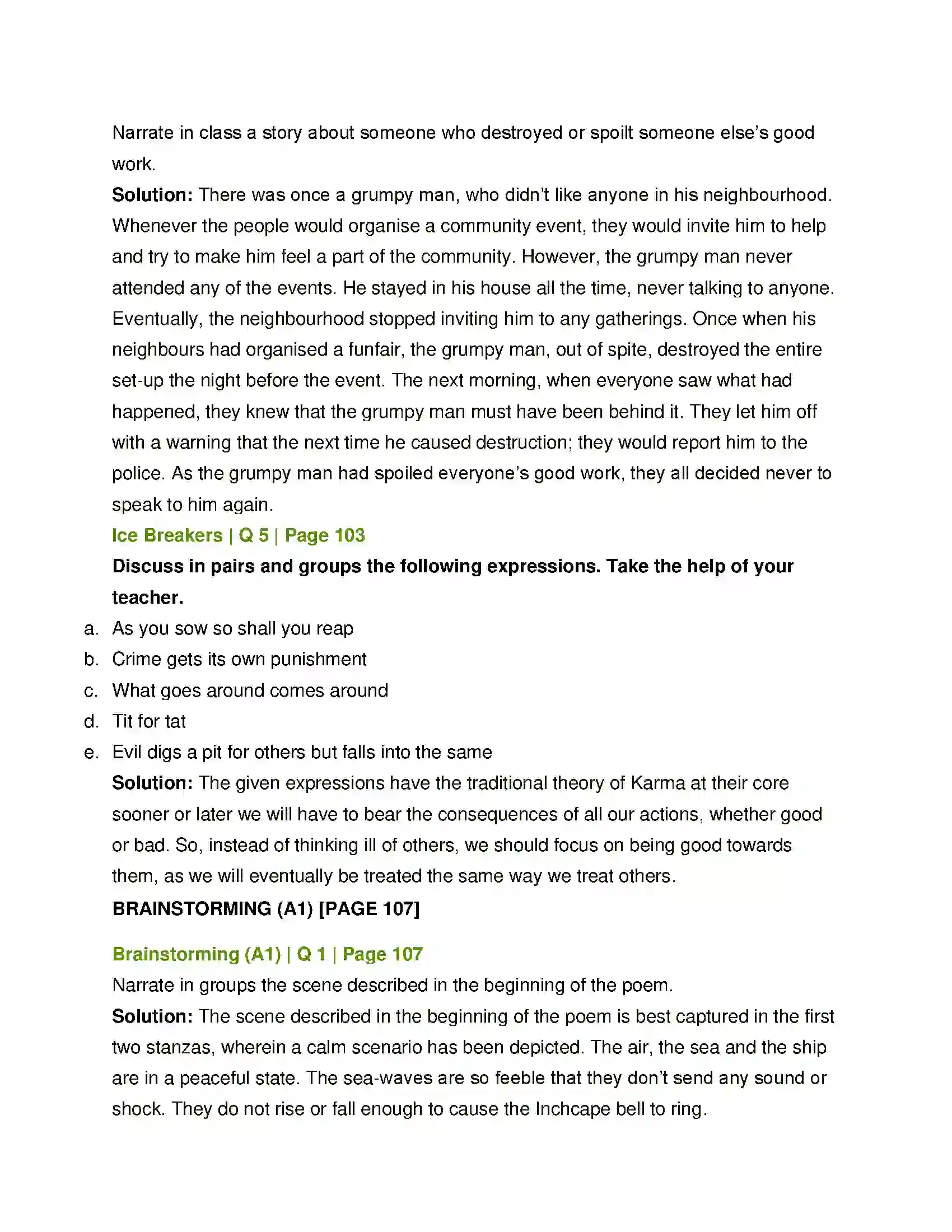 Maharashtra Board Class 12th English The Inchcape Rock Solution 2