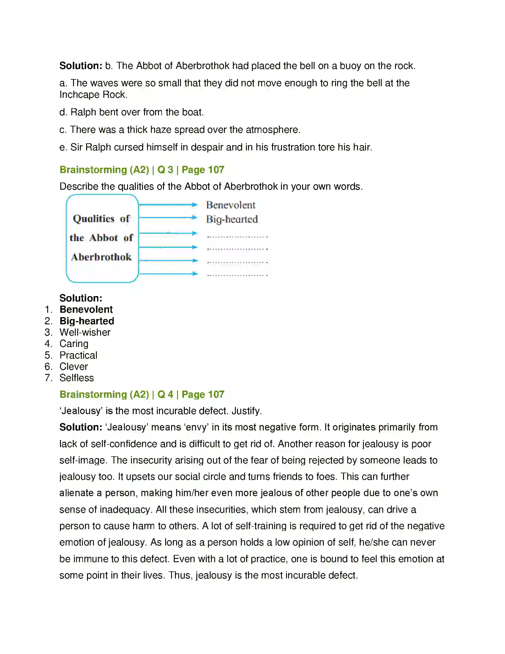 Maharashtra Board Class 12th English The Inchcape Rock Solution 4