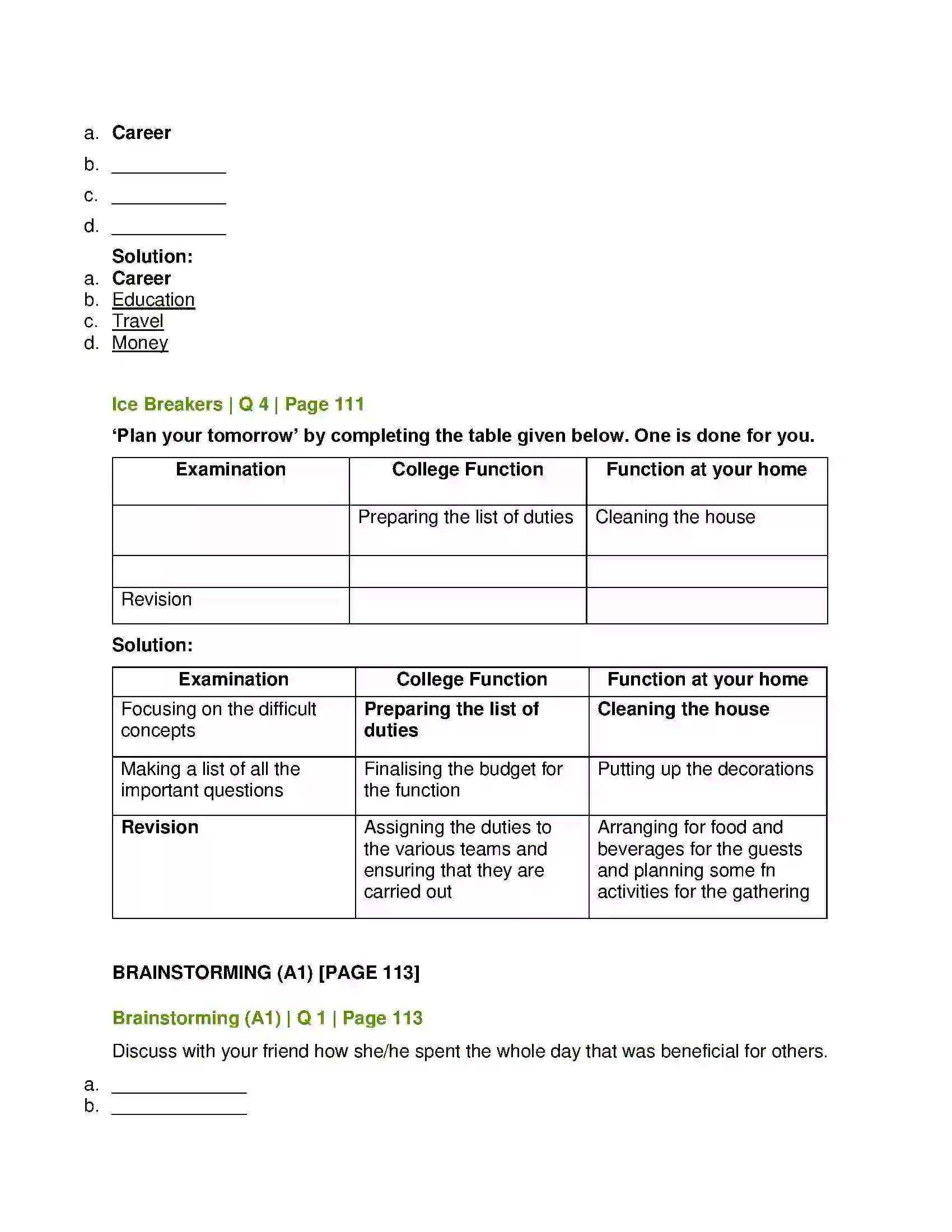 Maharashtra Board Class 12th English Have you Earned your Tomorrow Solution 2