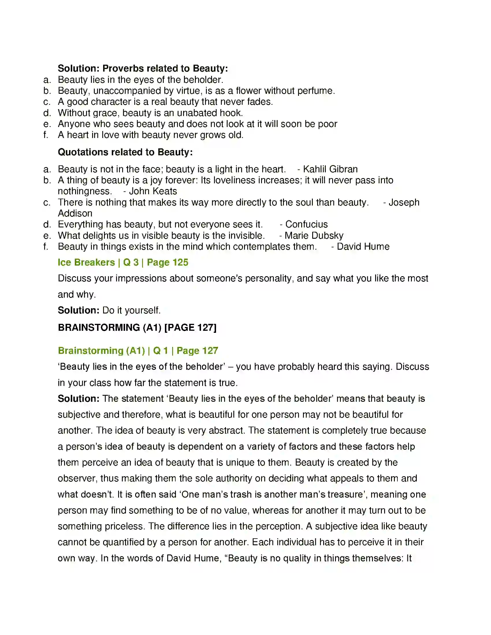 Maharashtra Board Class 12th English She Walks in Beauty Solution 2