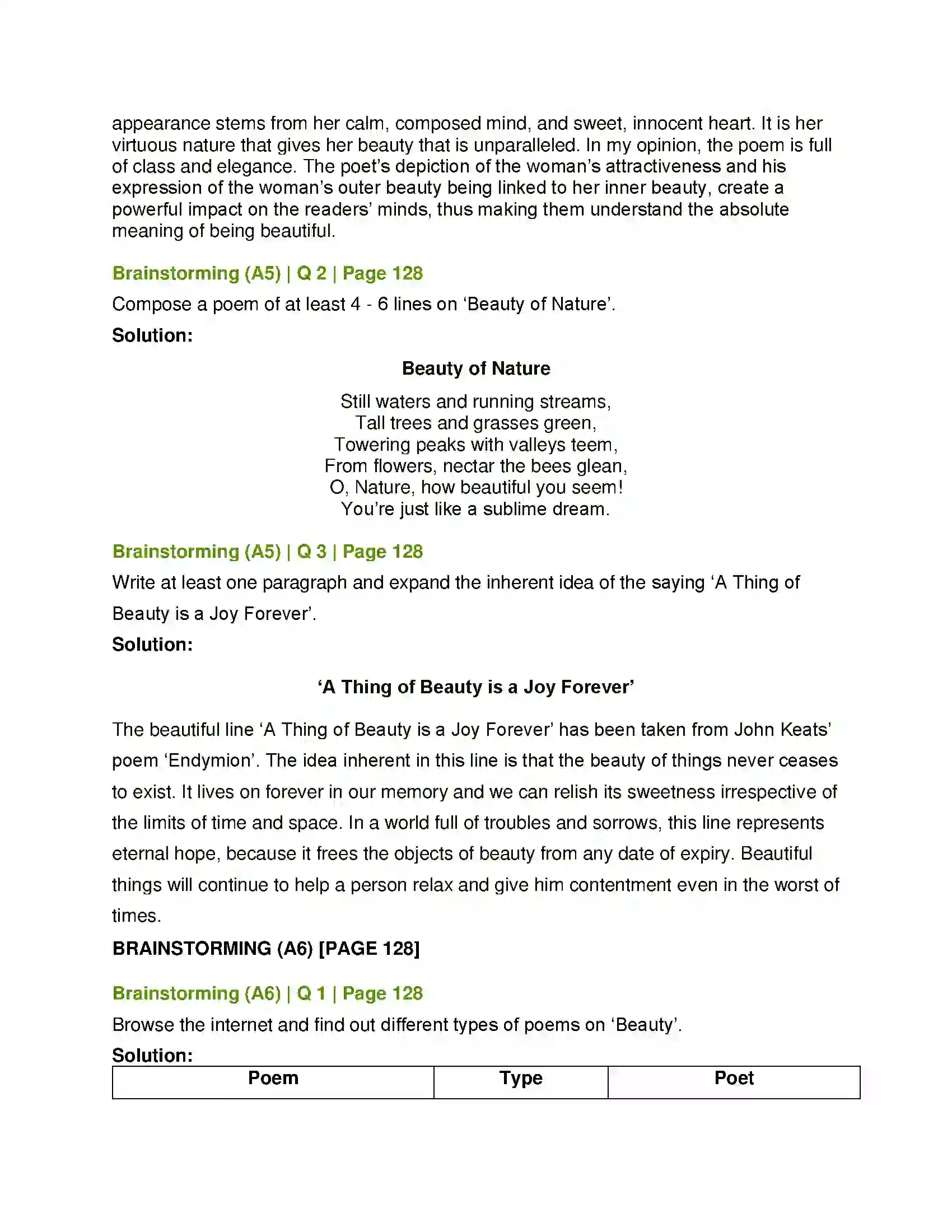 Maharashtra Board Class 12th English She Walks in Beauty Solution 8