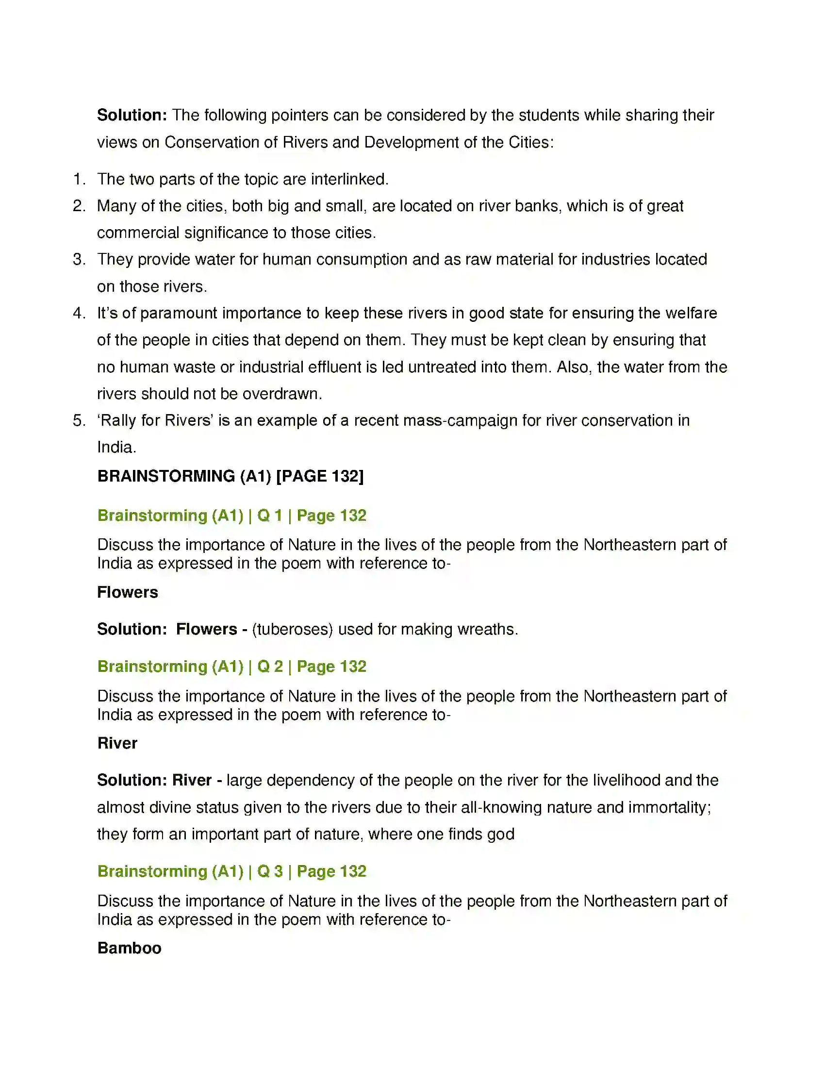 Maharashtra Board Class 12th English Small Towns and Rivers Solution 3