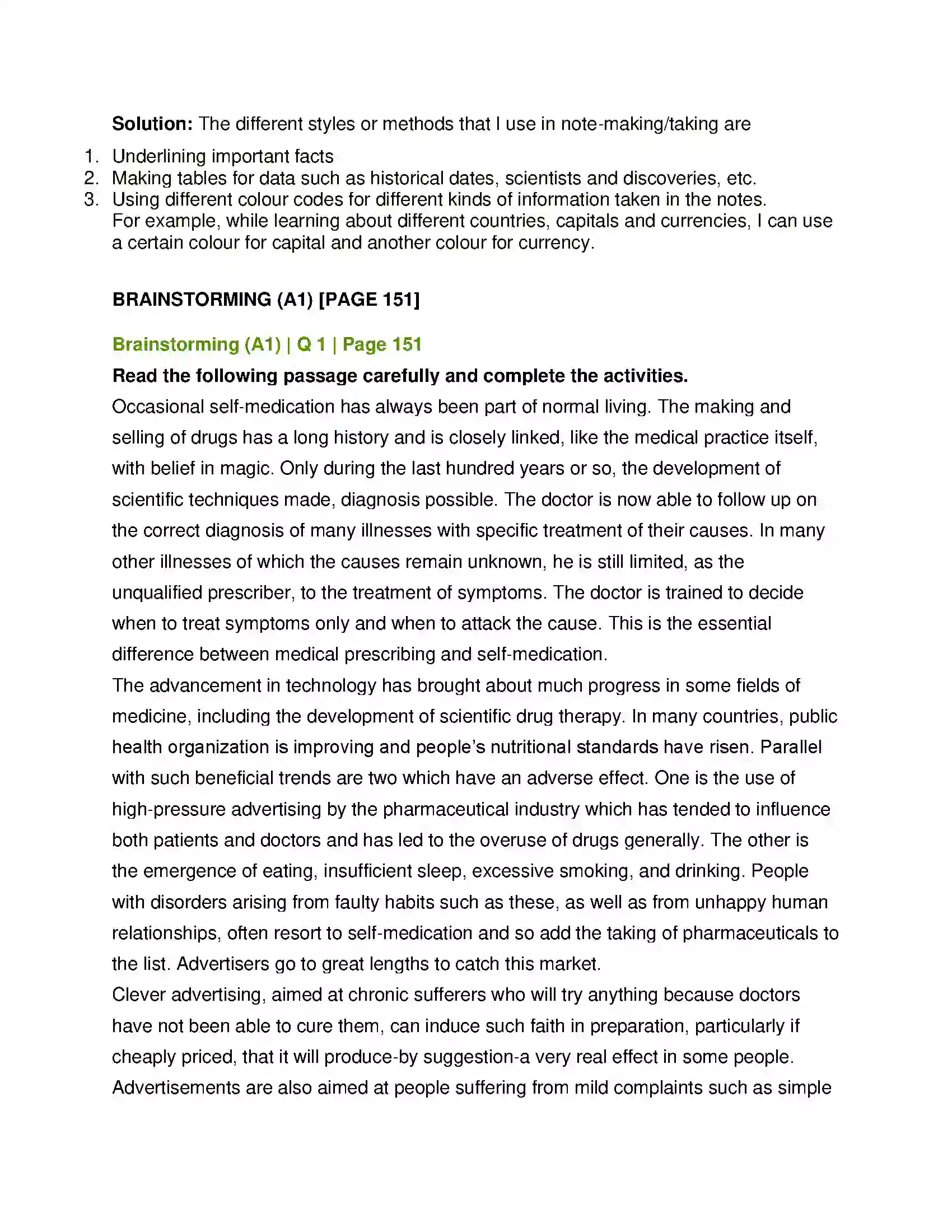 Maharashtra Board Class 12th English Note–Making Solution 2