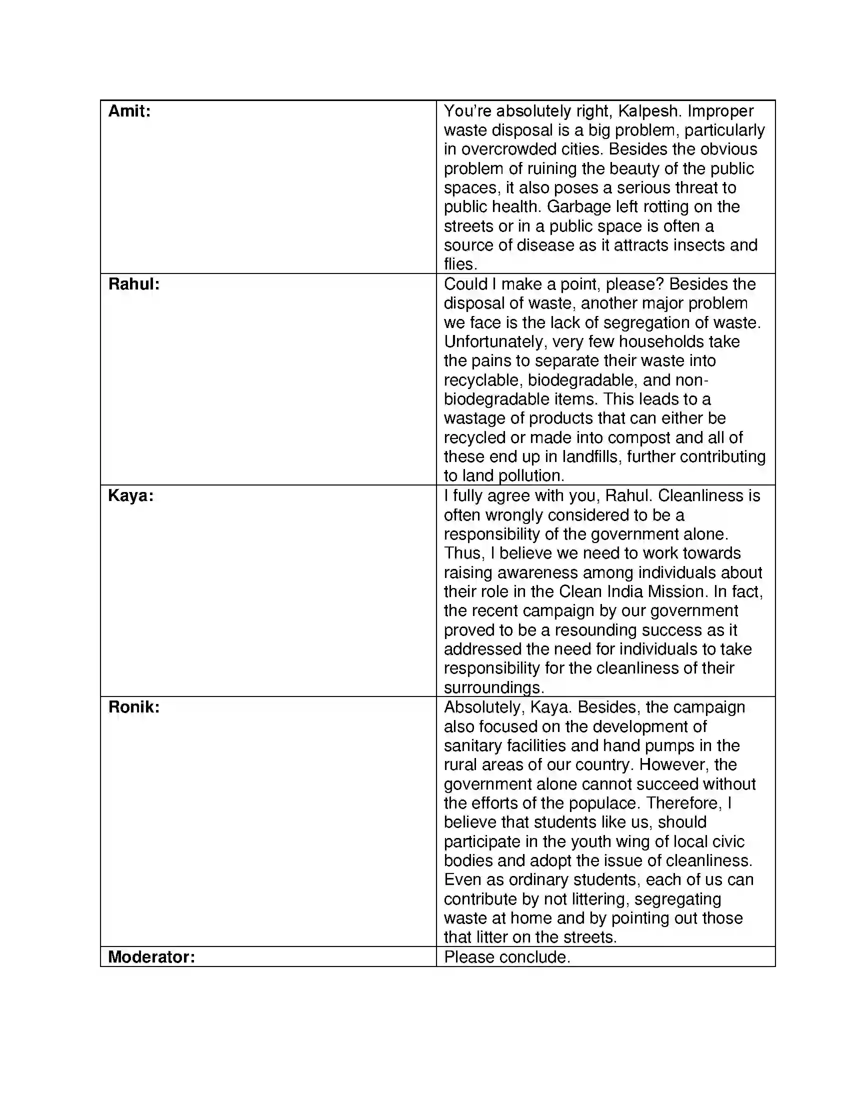 Maharashtra Board Class 12th English Group Discussion Solution 17