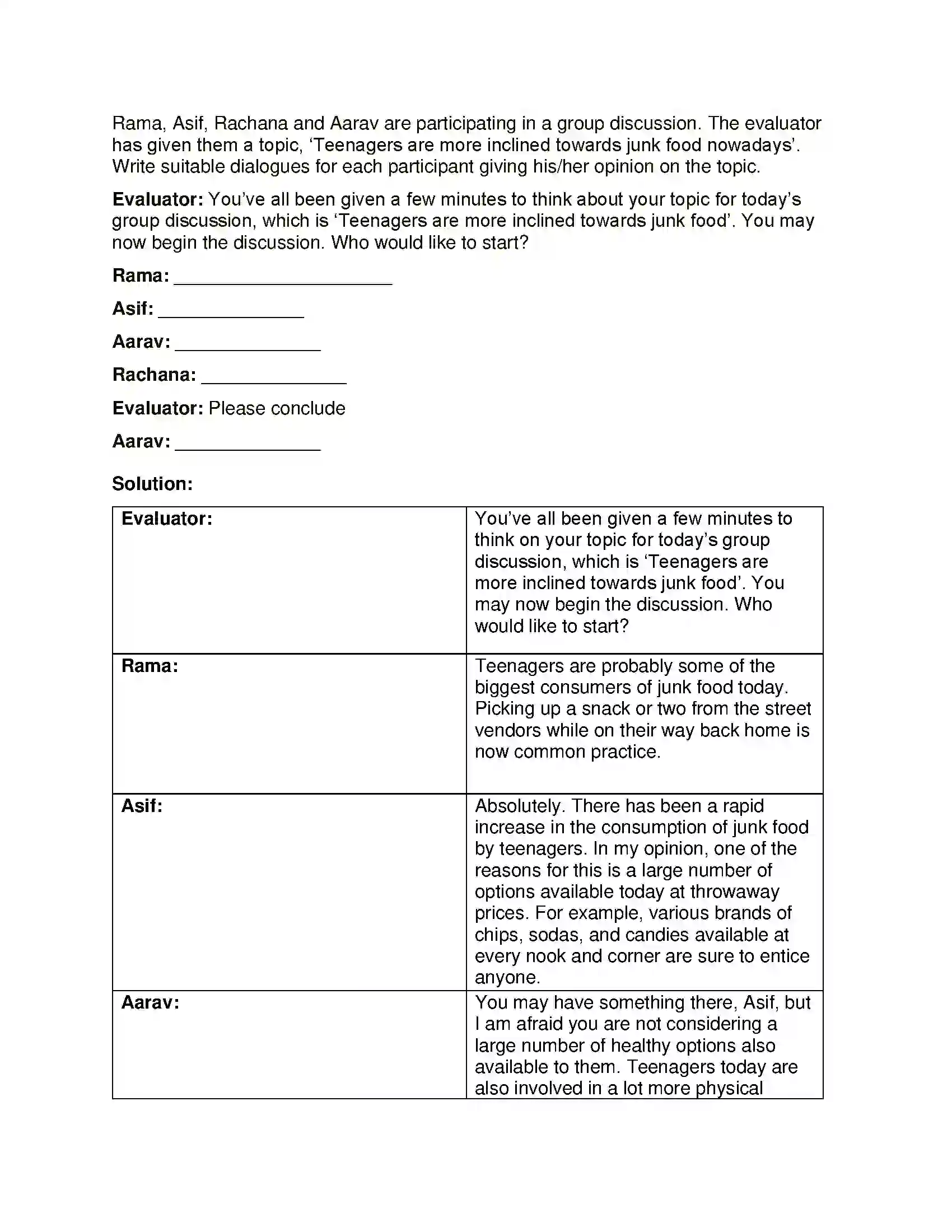Maharashtra Board Class 12th English Group Discussion Solution 3