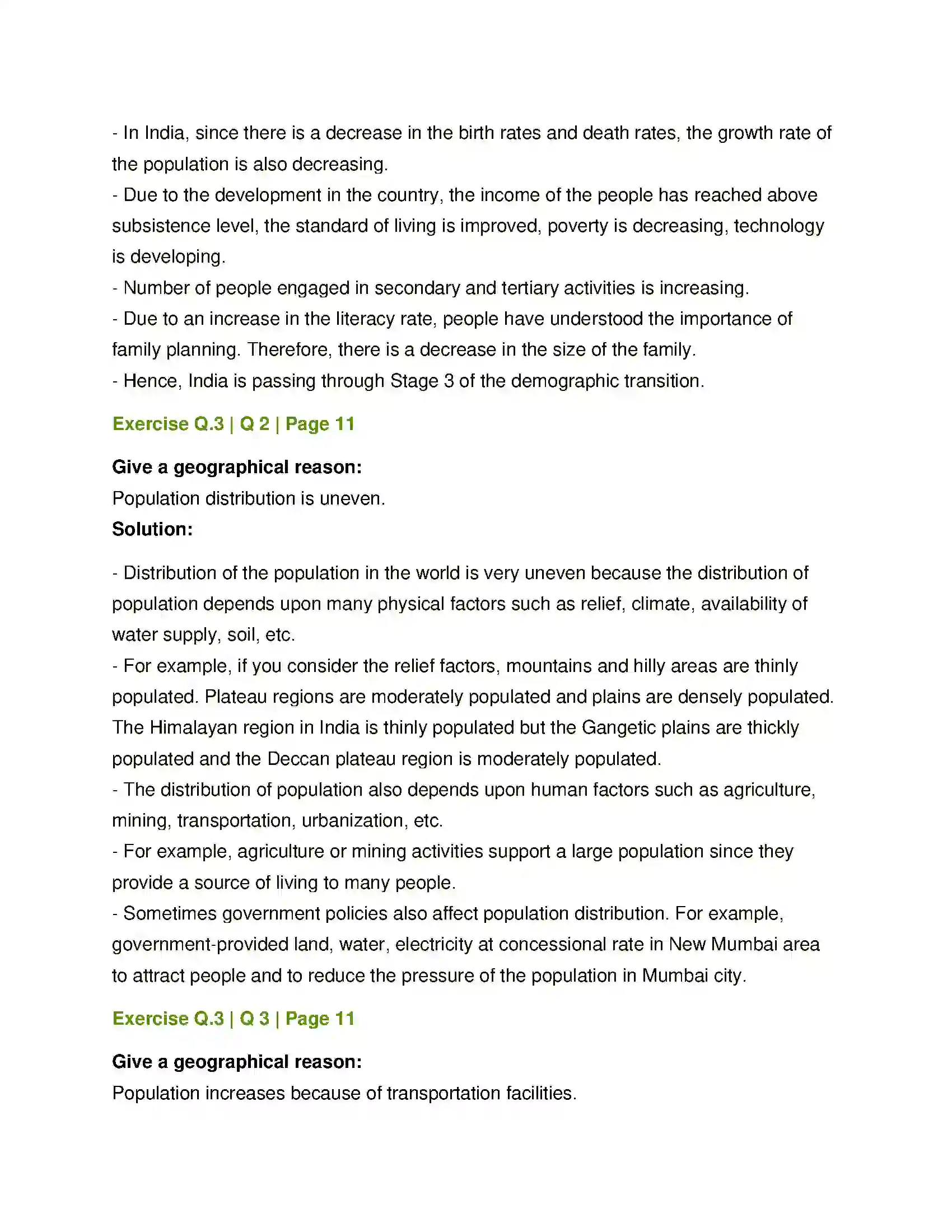 Maharashtra Board Class 12th Geography Population Part - 1 Solution 4