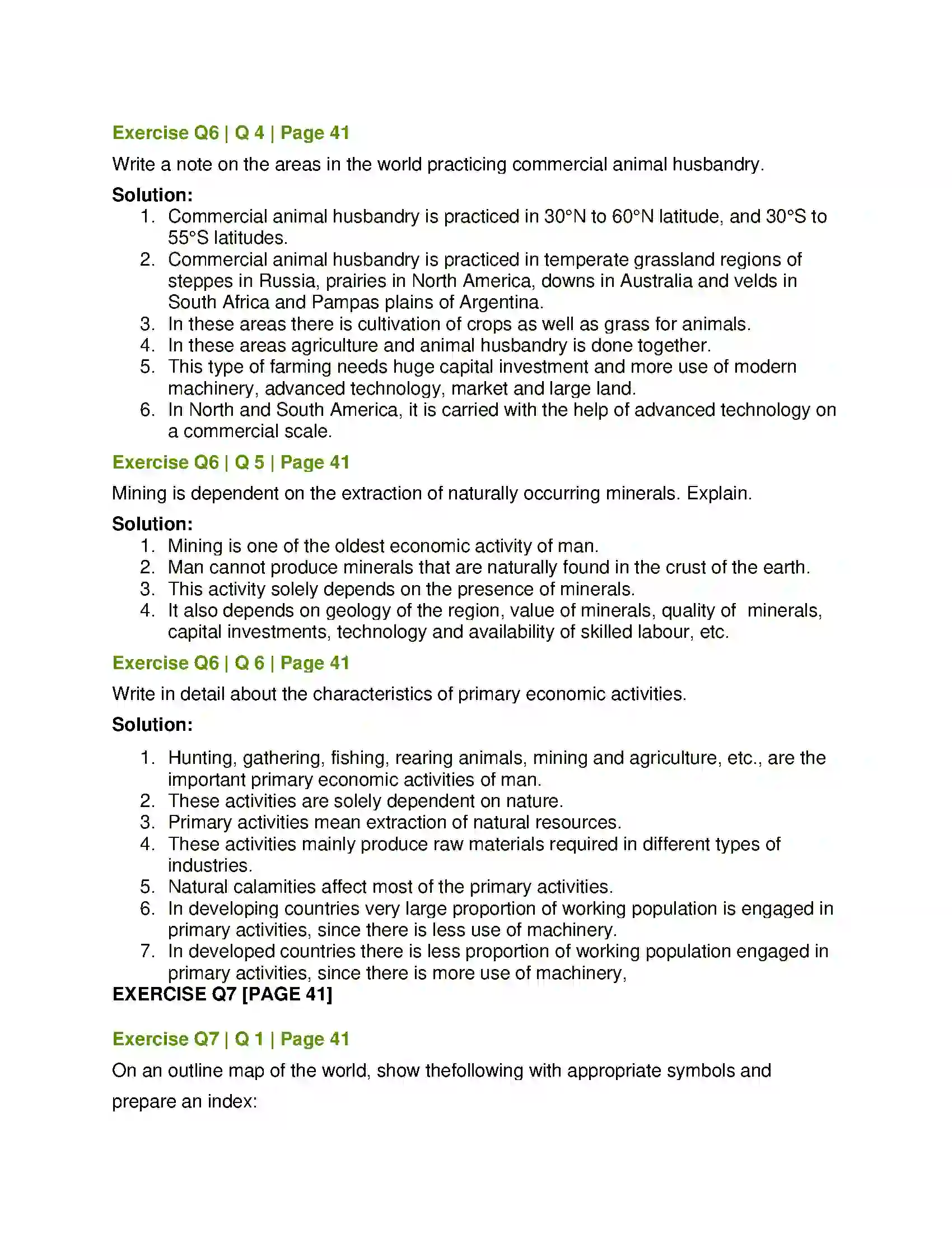 Maharashtra Board Class 12th Geography Primary Economic Activities Solution 10