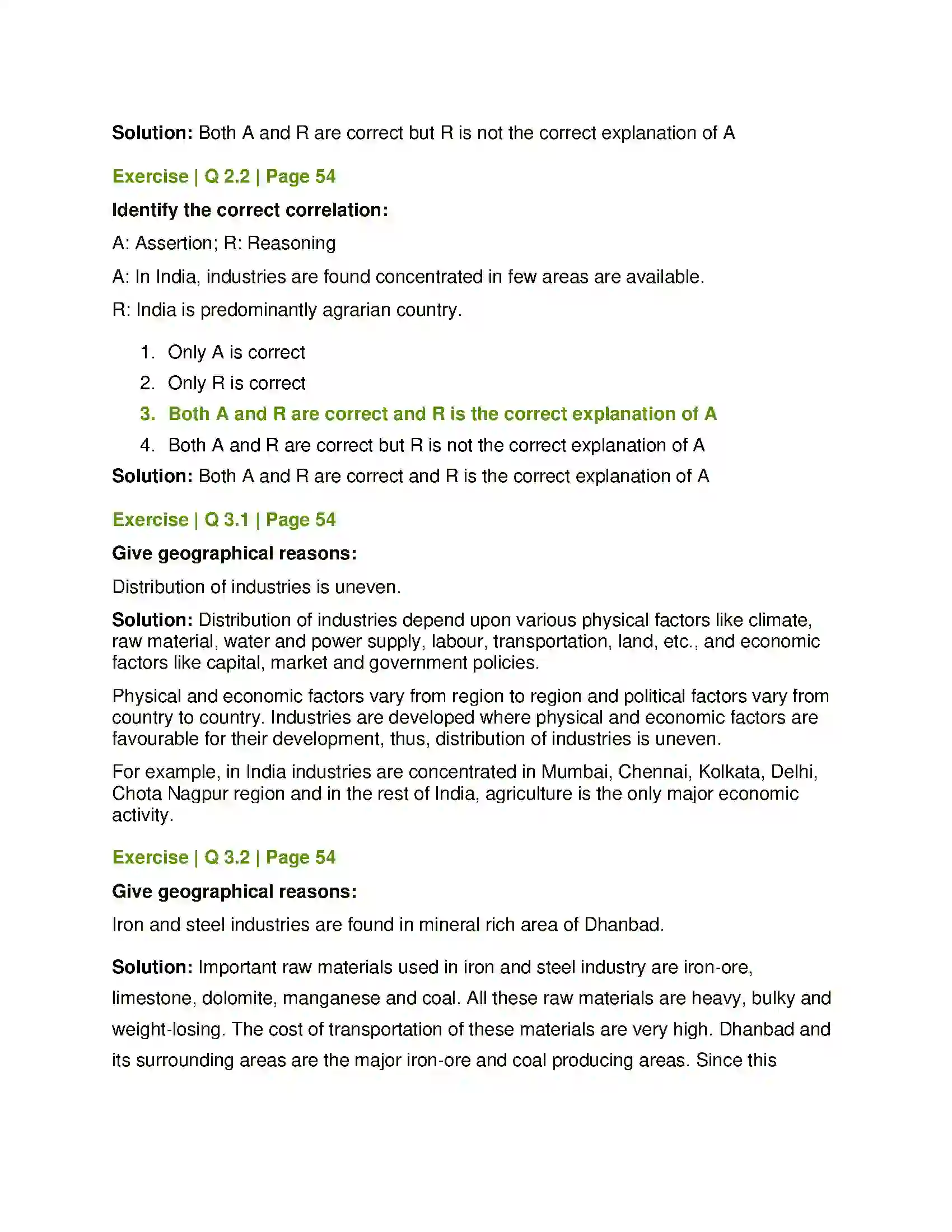 Maharashtra Board Class 12th Geography Secondary Economic Activities Solution 2