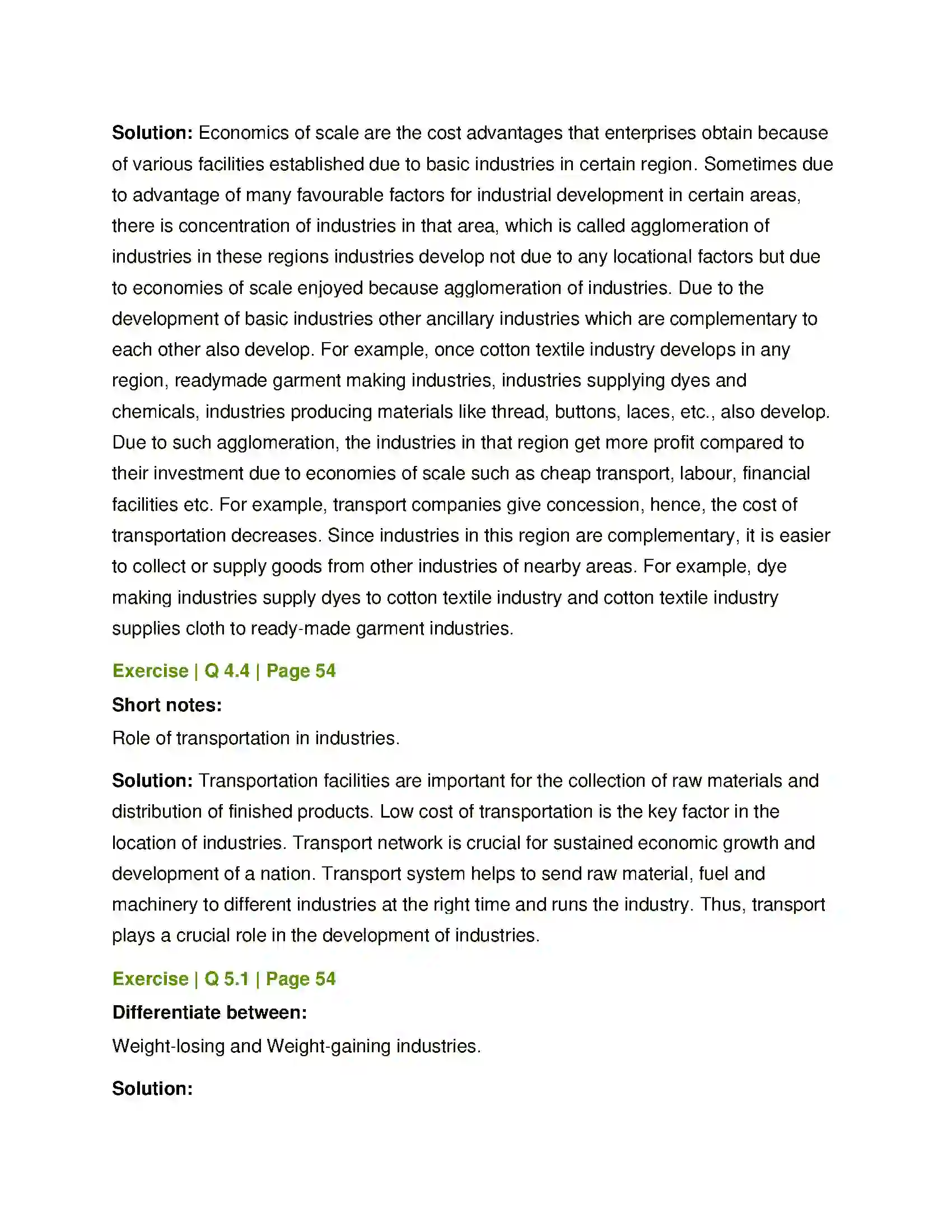 Maharashtra Board Class 12th Geography Secondary Economic Activities Solution 5