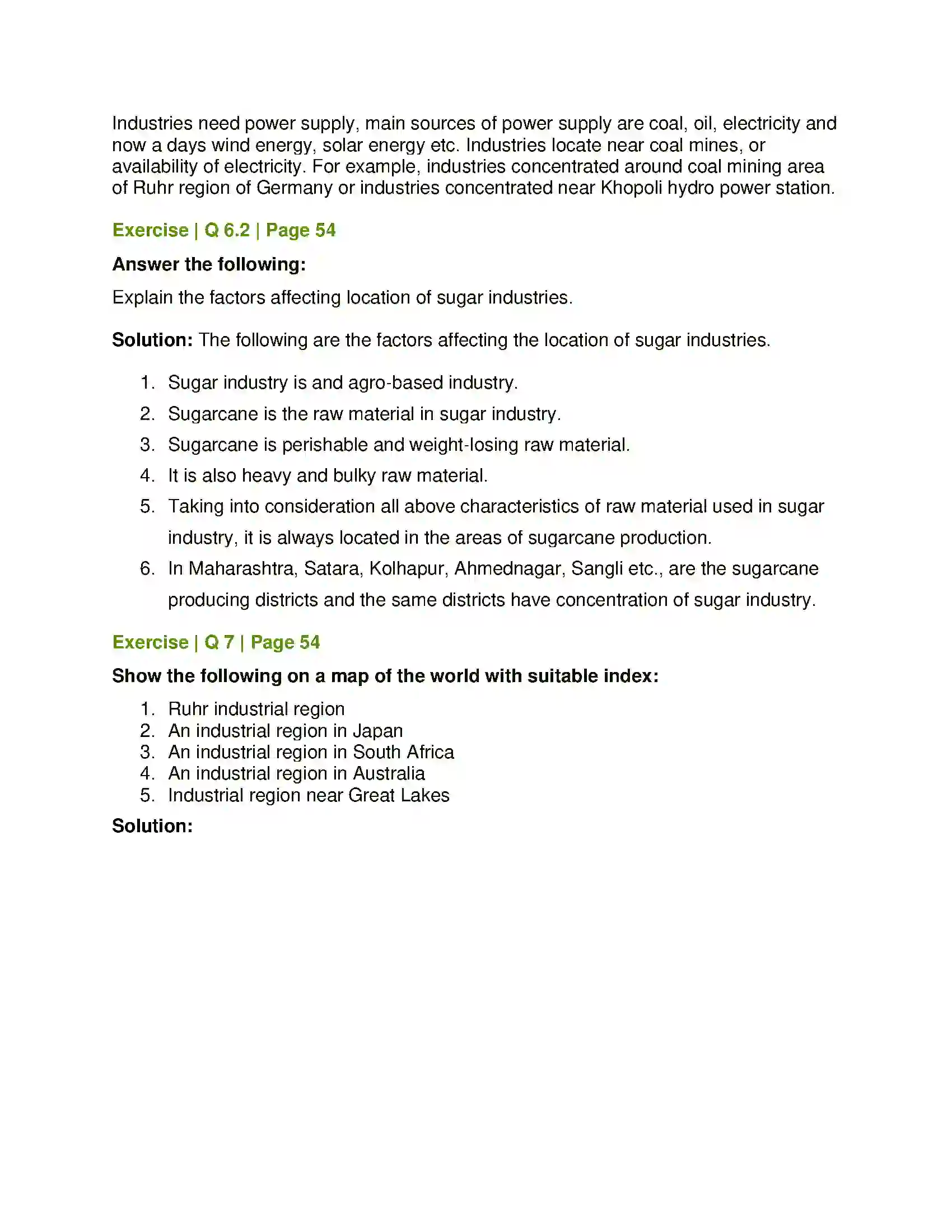 Maharashtra Board Class 12th Geography Secondary Economic Activities Solution 8