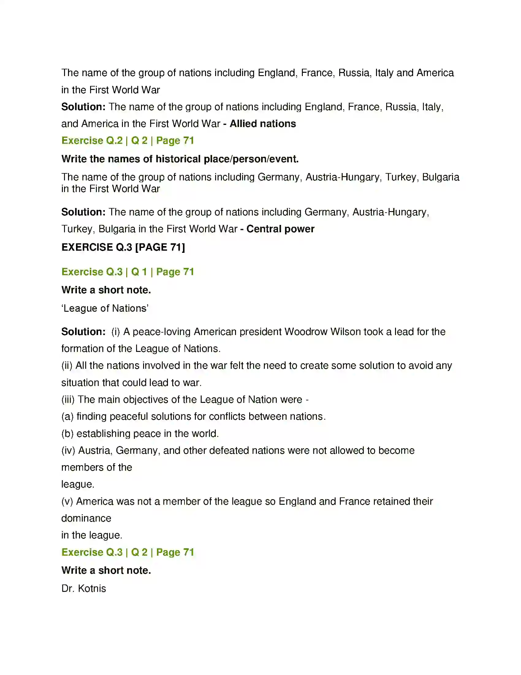 Maharashtra Board Class 12th History World Wars and India Solution 2