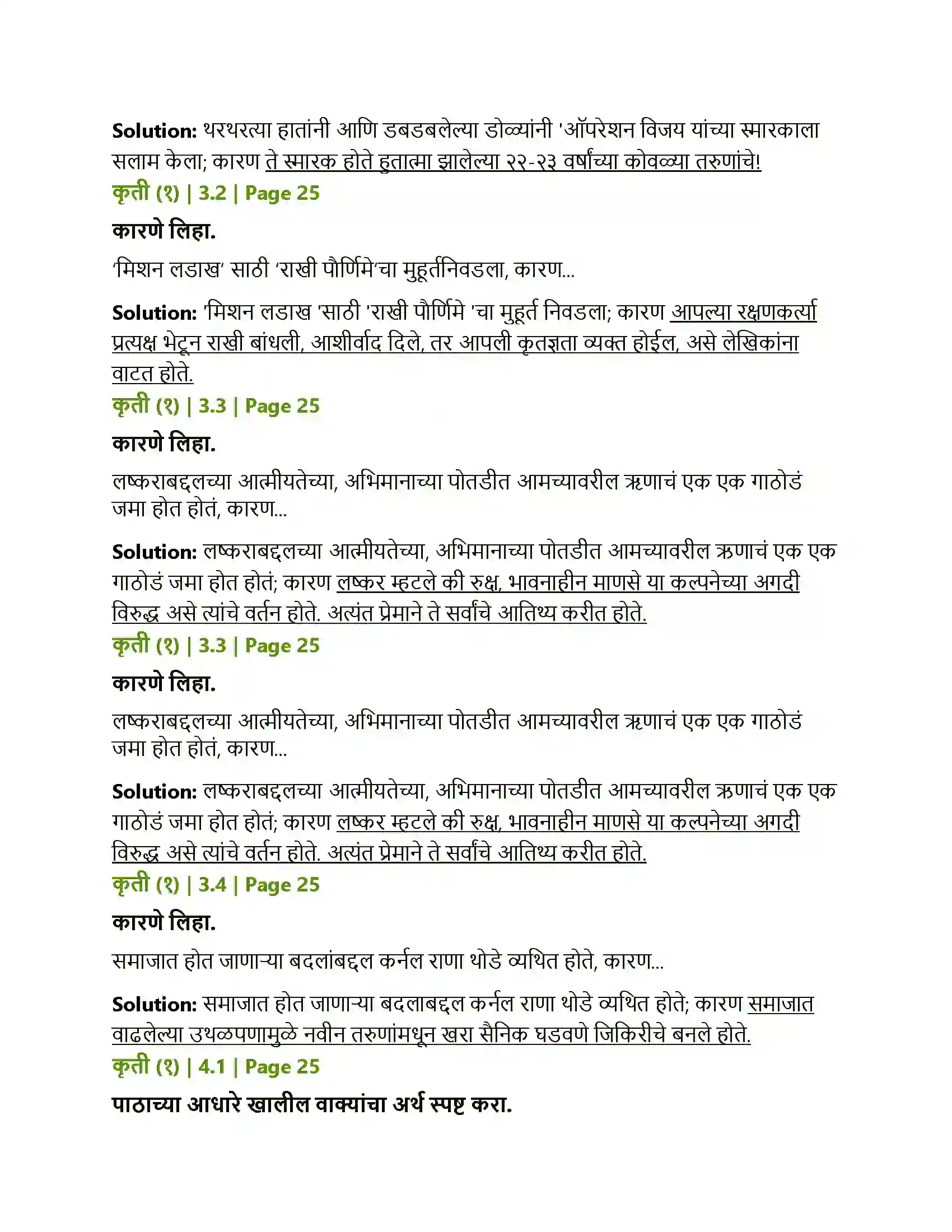 Maharashtra Board Class 12th Marathi वीरांना सलामी Solution 3