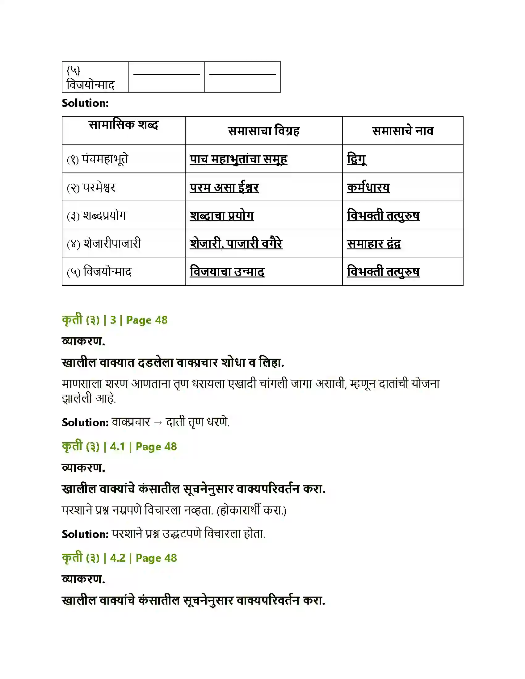 Maharashtra Board Class 12th Marathi दंतकथा Solution 5