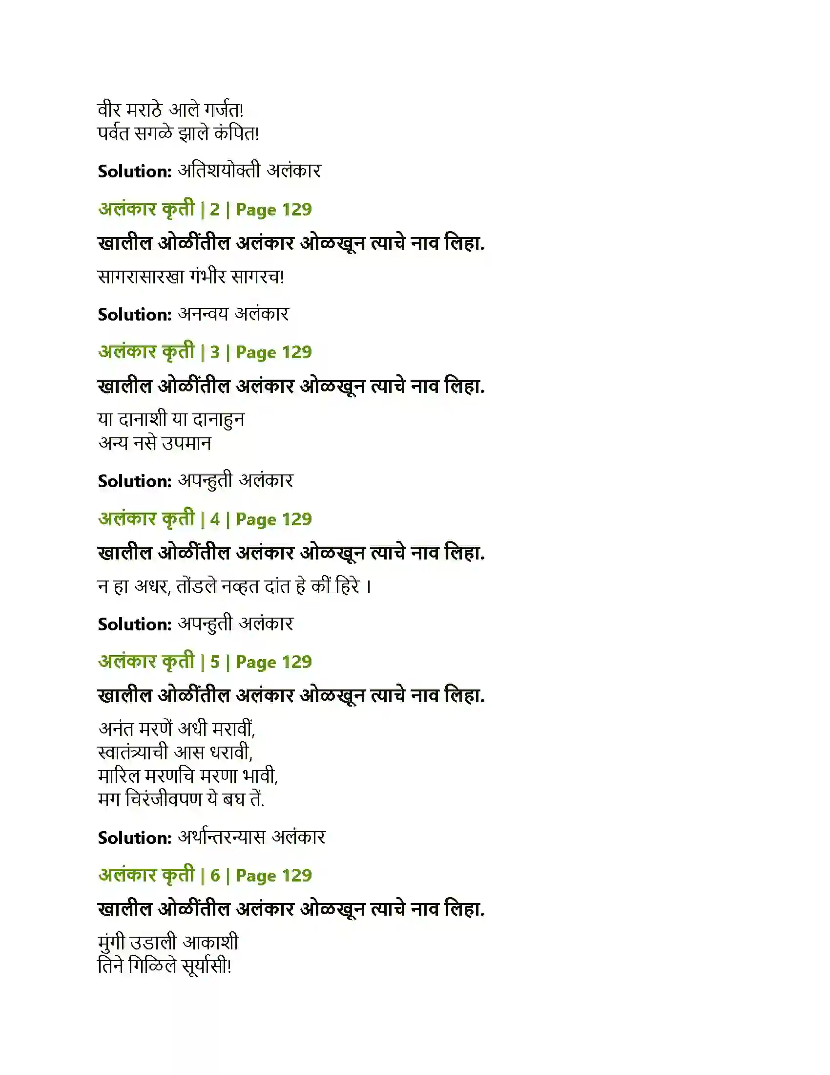 Maharashtra Board Class 12th Marathi व्याकरण-वाक्यप्रकार व वाक्यरूपांतर, समास, प्रयोग, अलंकार Solution 18