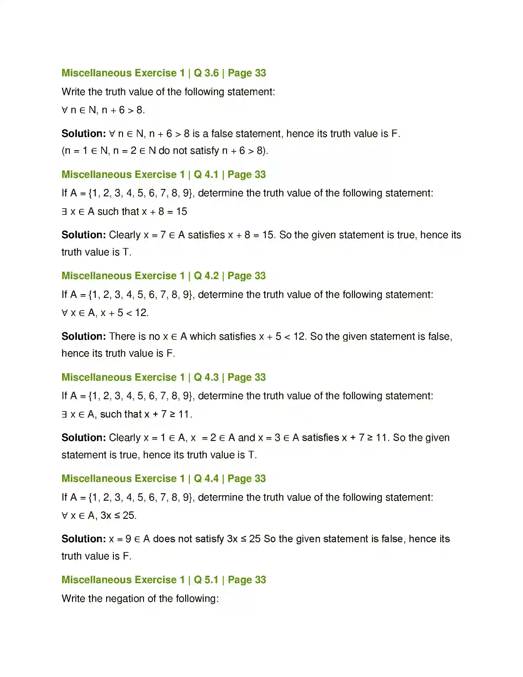 Maharashtra Board Class 12th Mathematics & Statistics-1 (Arts & Science) Mathematical Logic Solution 54