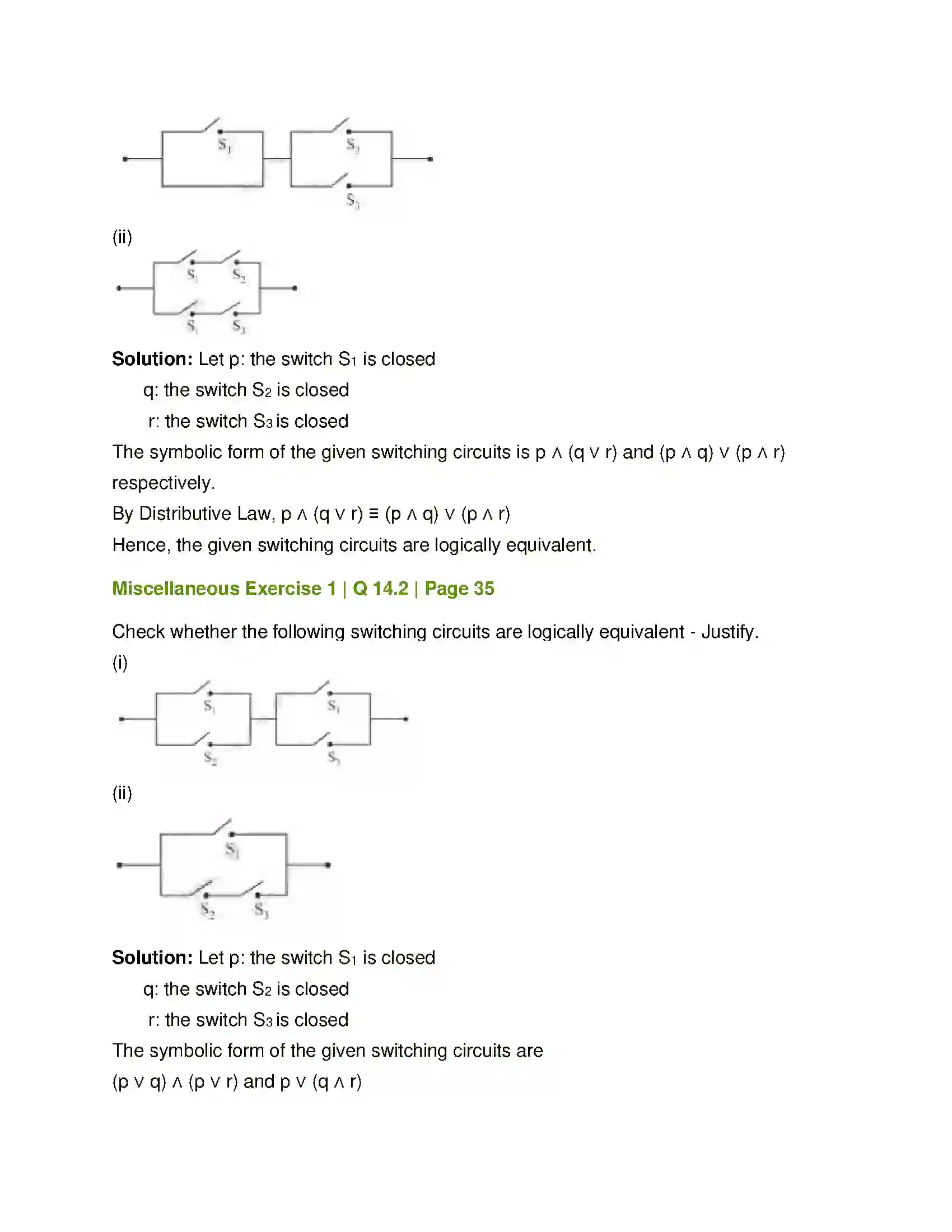 Maharashtra Board Class 12th Mathematics & Statistics-1 (Arts & Science) Mathematical Logic Solution 69