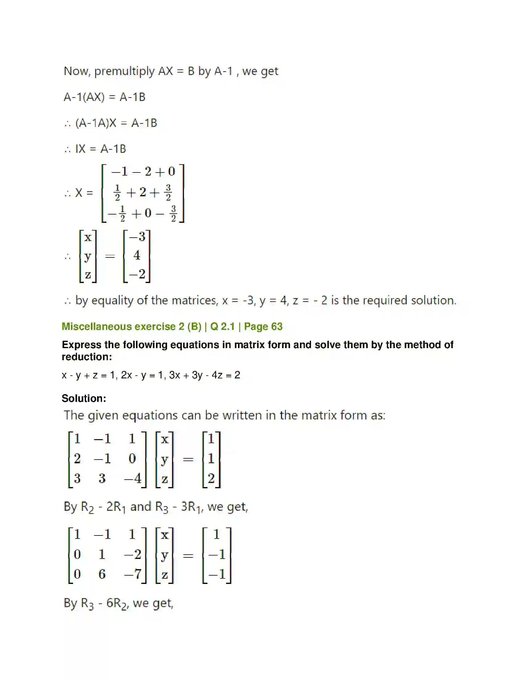 Maharashtra Board Class 12th Mathematics & Statistics-1 (Arts & Science) Matrics Solution 116