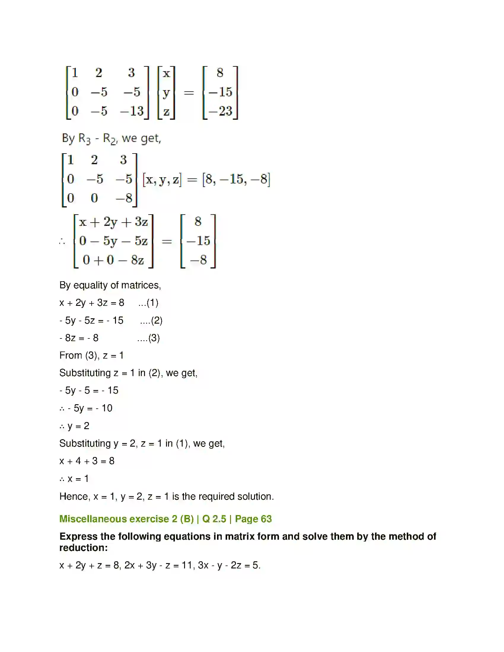 Maharashtra Board Class 12th Mathematics & Statistics-1 (Arts & Science) Matrics Solution 120