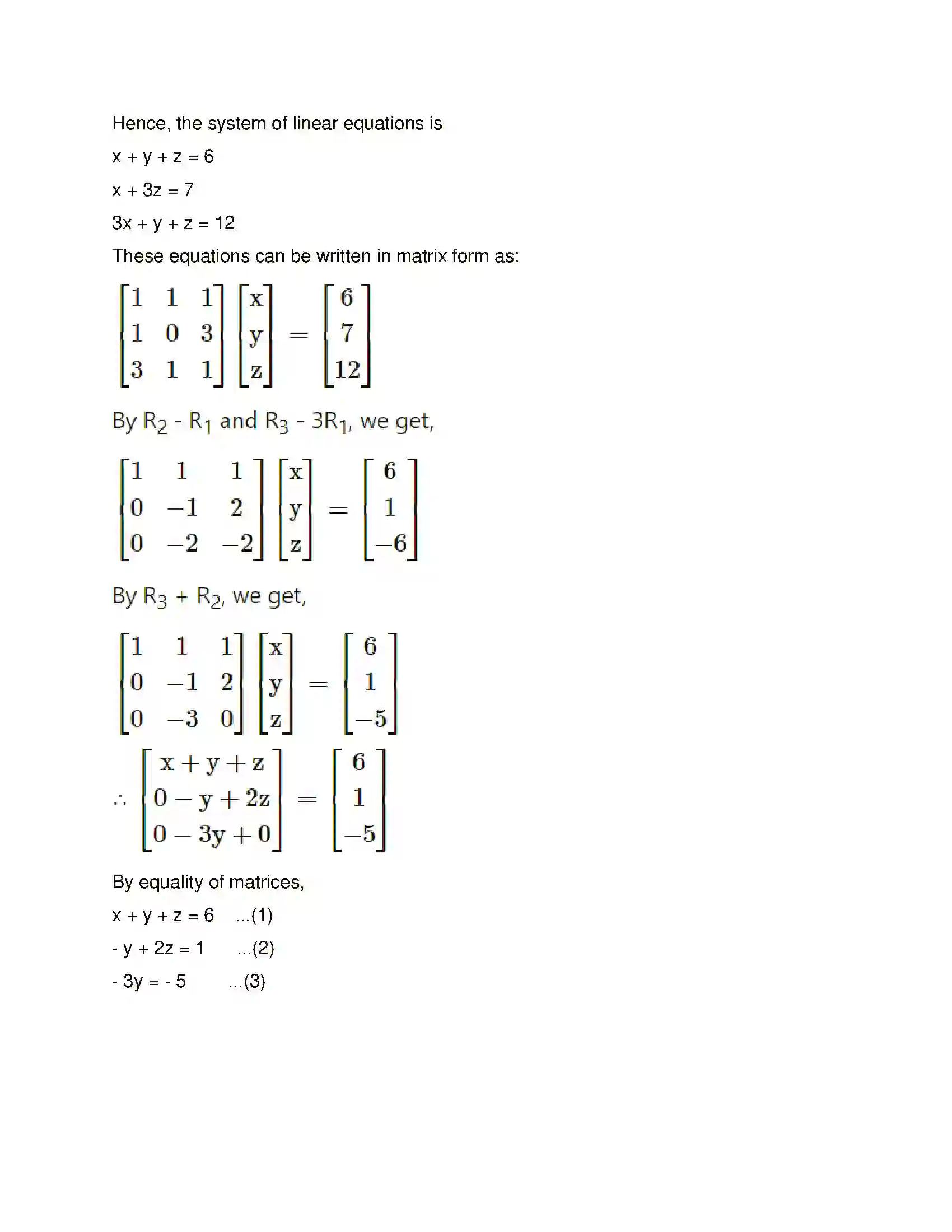 Maharashtra Board Class 12th Mathematics & Statistics-1 (Arts & Science) Matrics Solution 130