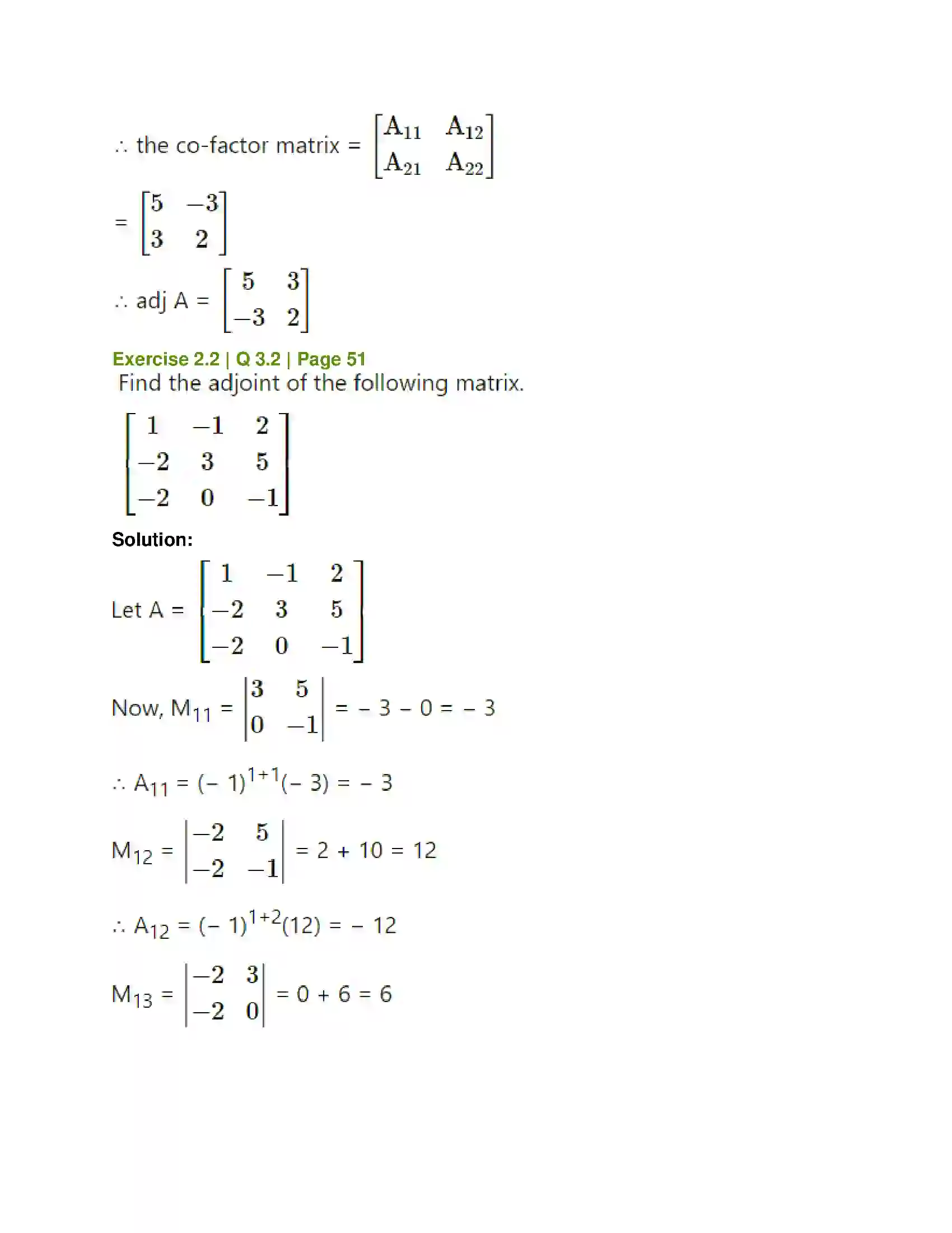 Maharashtra Board Class 12th Mathematics & Statistics-1 (Arts & Science) Matrics Solution 14