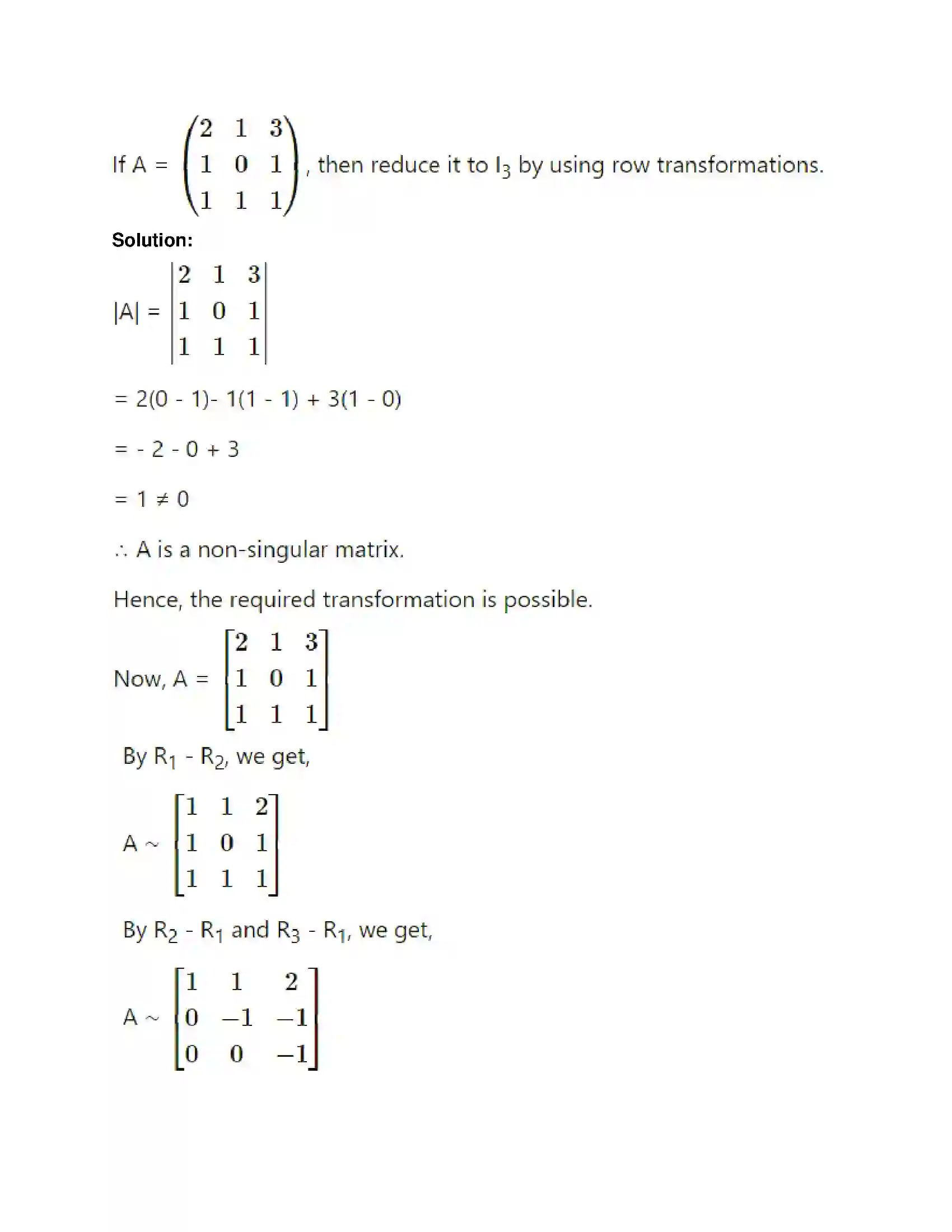 Maharashtra Board Class 12th Mathematics & Statistics-1 (Arts & Science) Matrics Solution 33