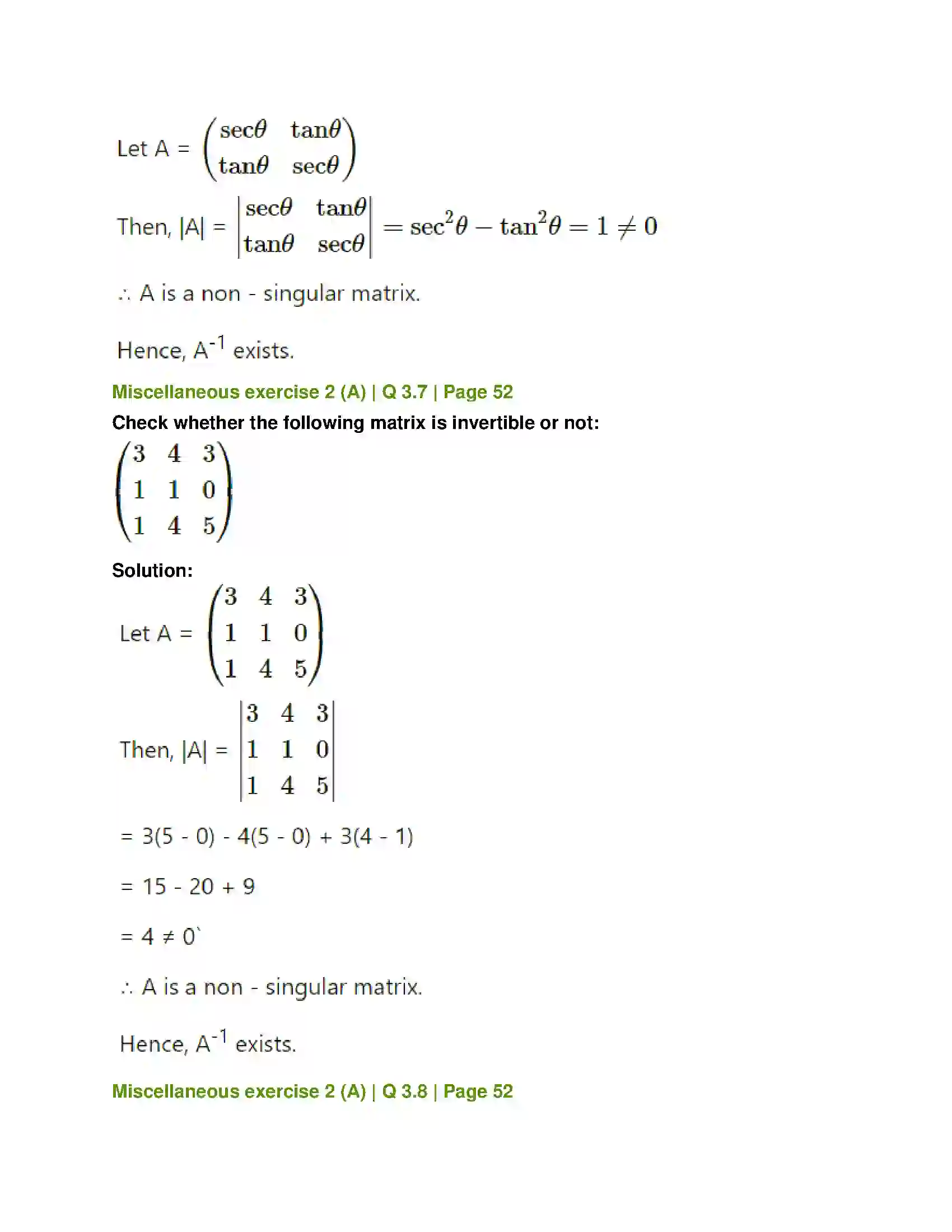 Maharashtra Board Class 12th Mathematics & Statistics-1 (Arts & Science) Matrics Solution 37