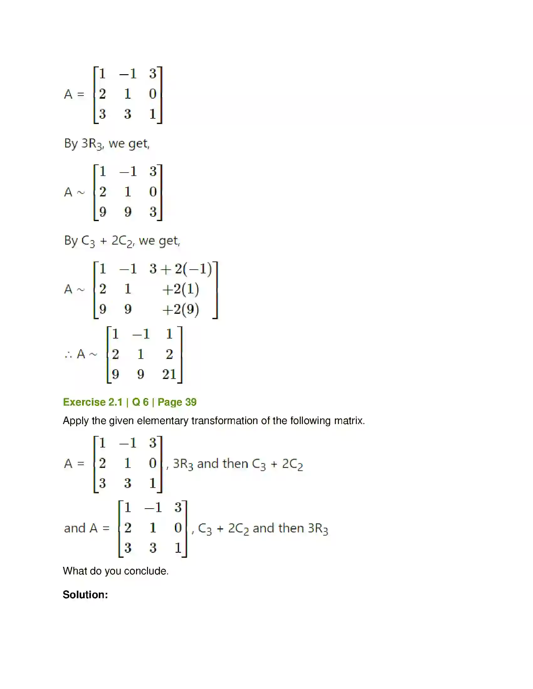 Maharashtra Board Class 12th Mathematics & Statistics-1 (Arts & Science) Matrics Solution 4
